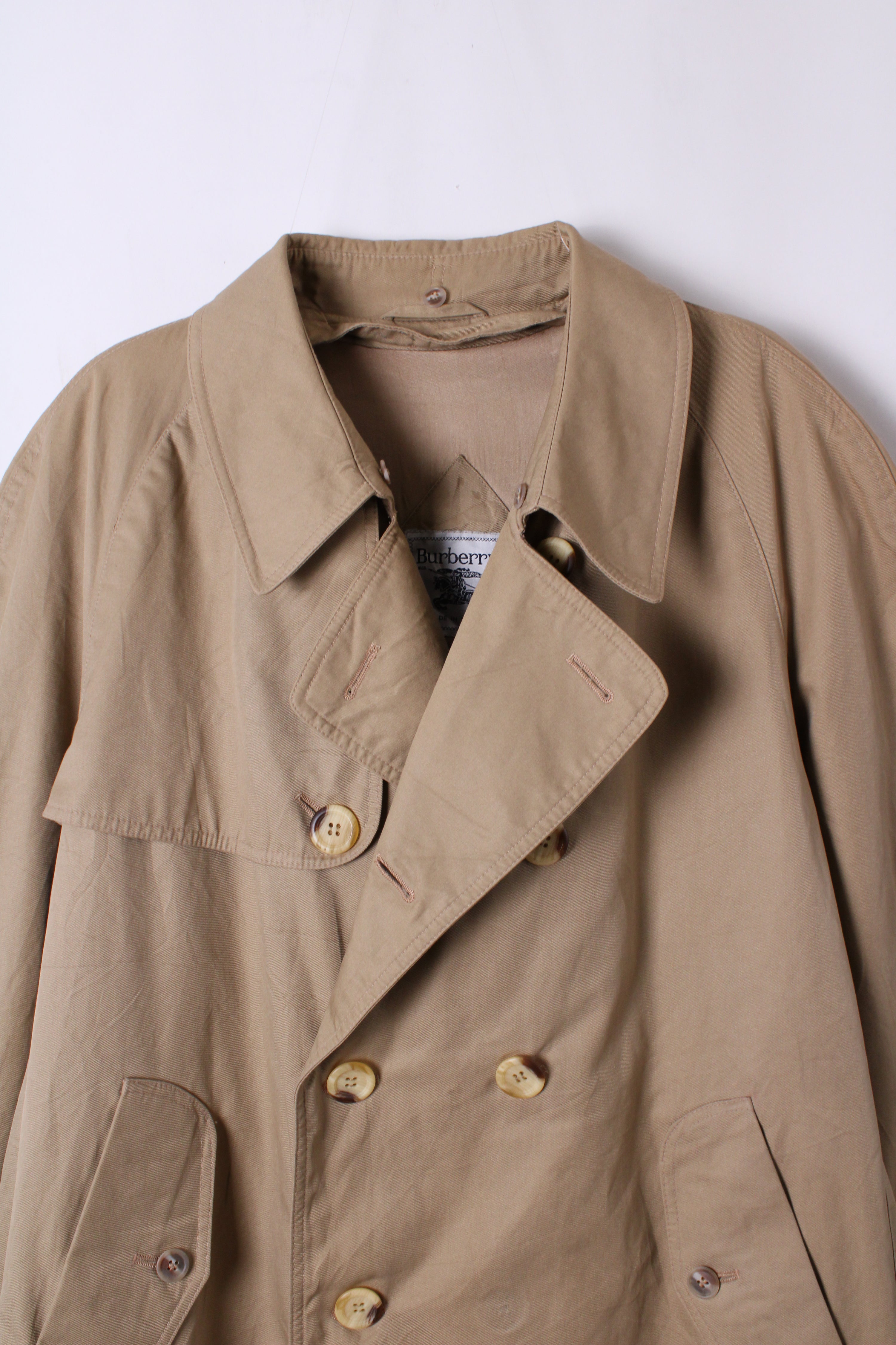 BURBERRY VINTAGE TRENCH COAT DOUBLE BREAST BEIGE - XXL