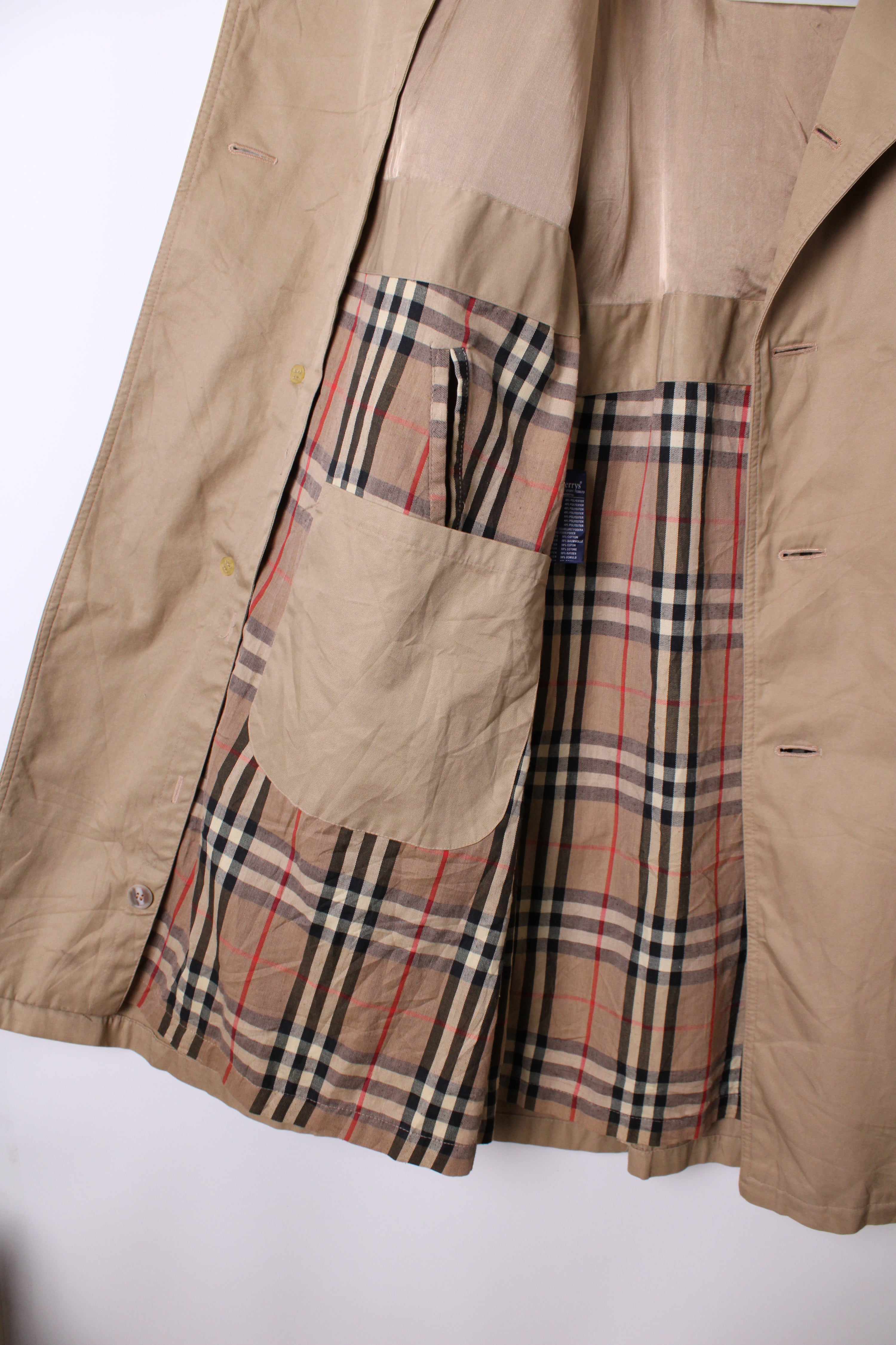 BURBERRY VINTAGE TRENCH COAT DOUBLE BREAST BEIGE - XXL