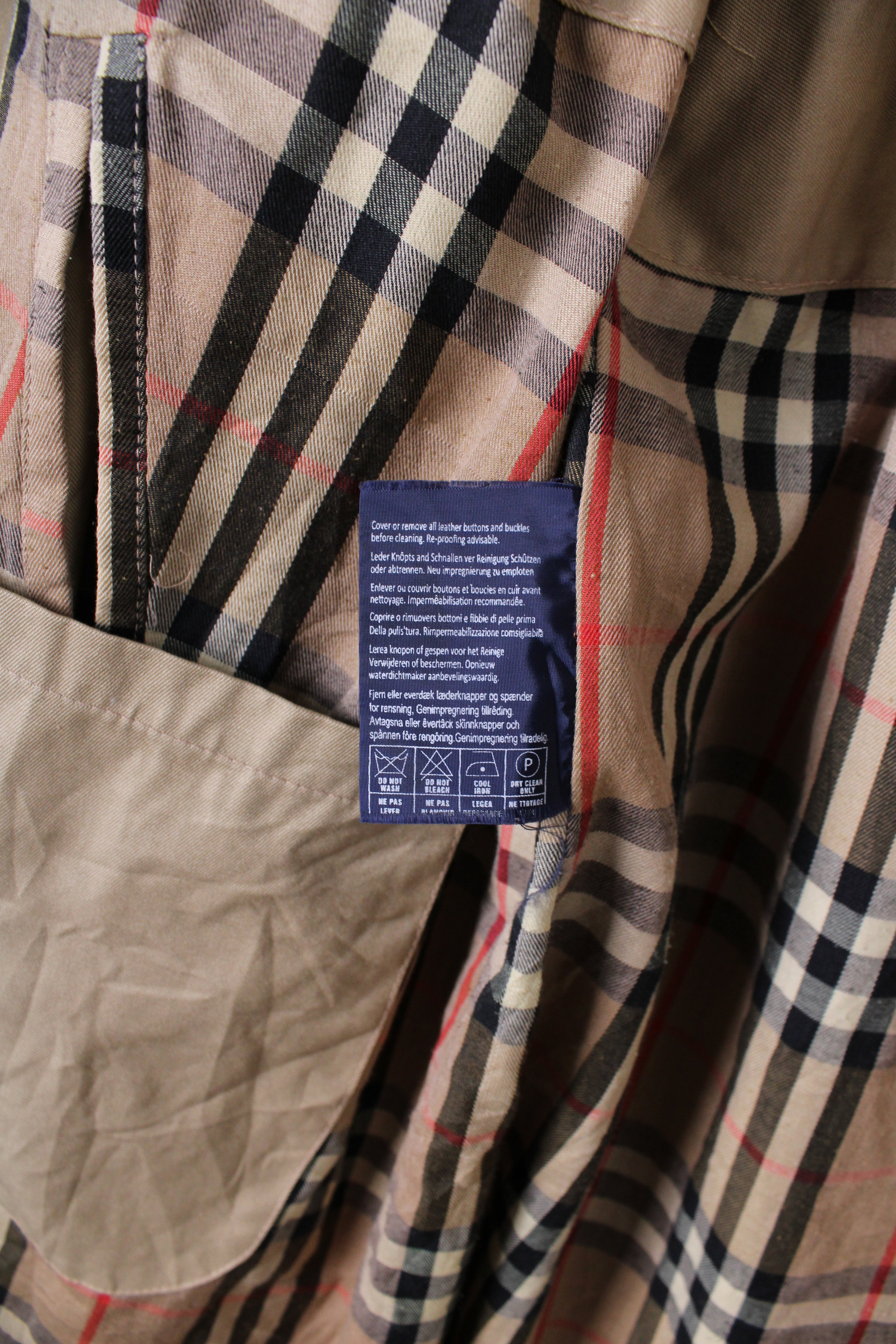 BURBERRY VINTAGE TRENCH COAT DOUBLE BREAST BEIGE - XXL