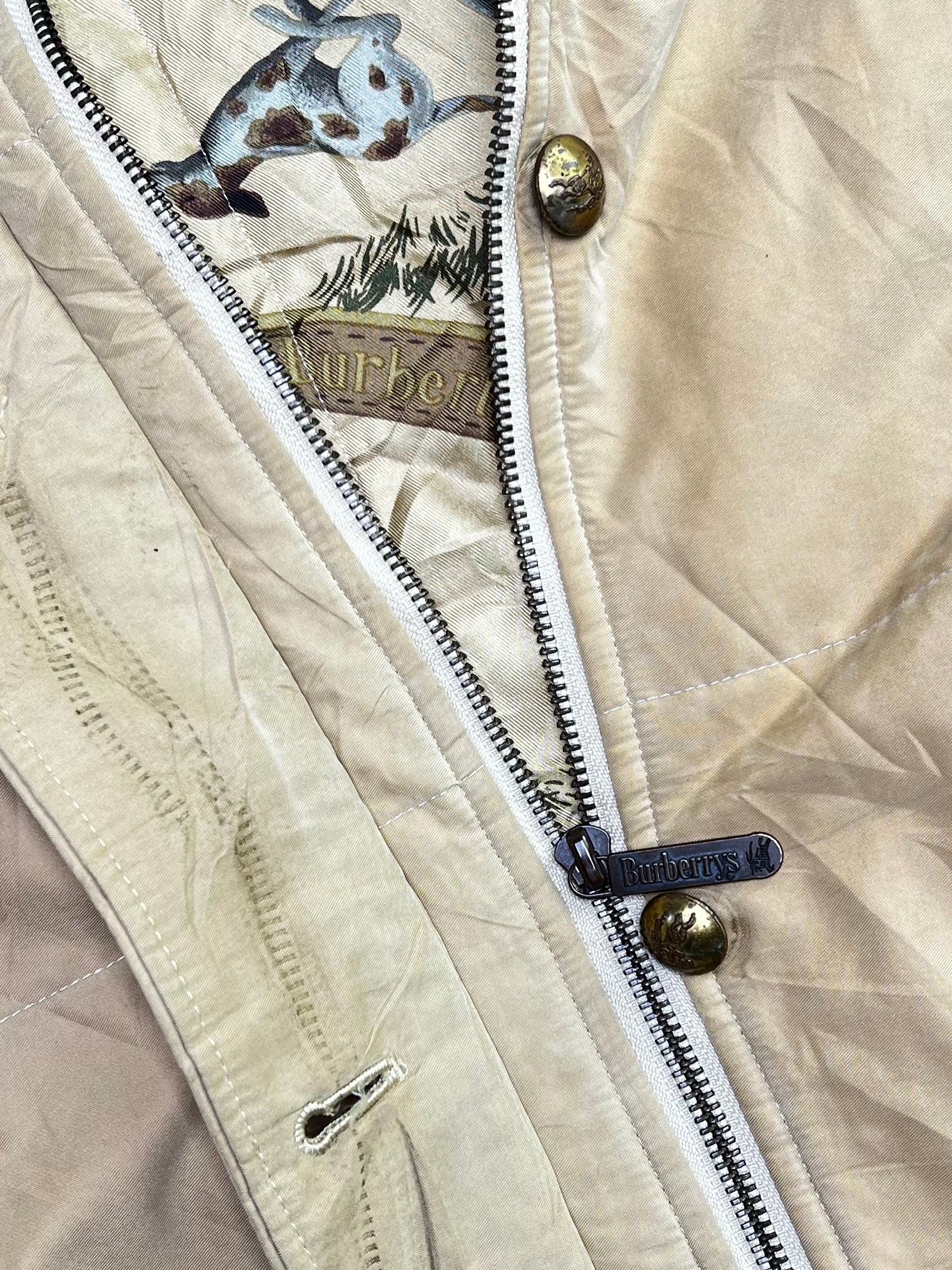 70s-80s Spain製 Burberrys viscose jacket 70s-80s Spain製 Burberrys viscose jacket 80s Bomber by