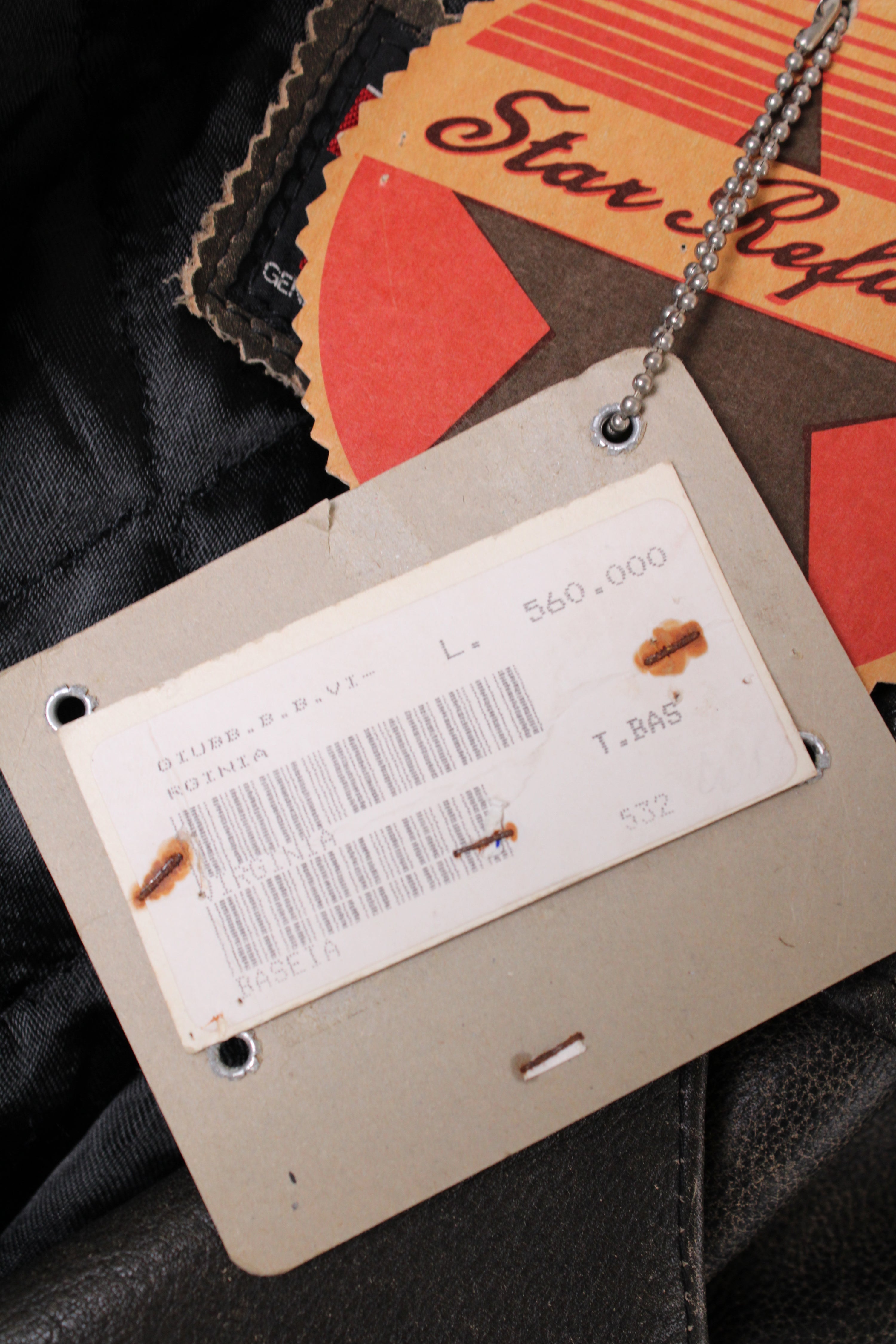 BOMB BOOGIE LEATHER BIKER JACKET FADED BROWN - L