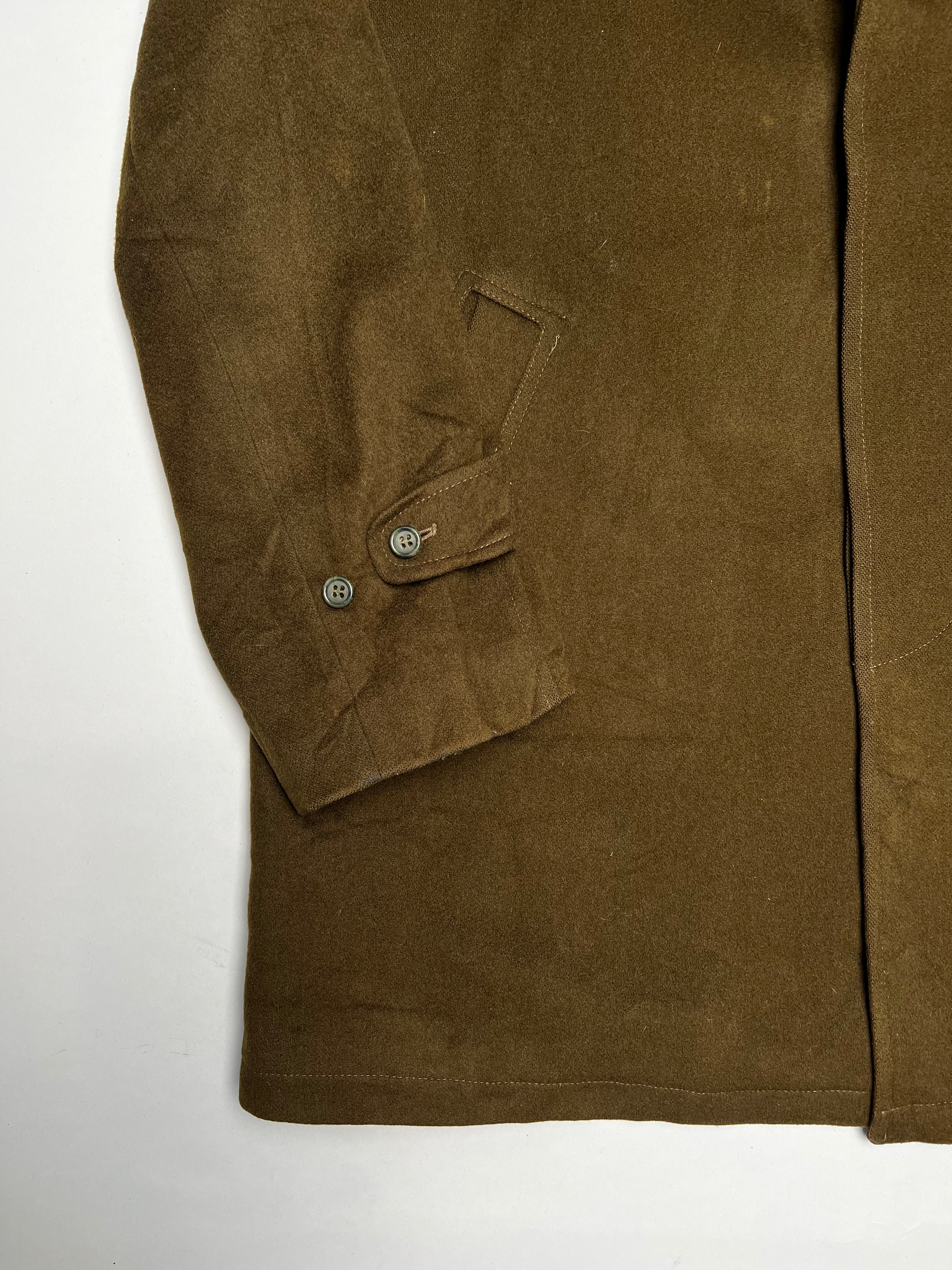 BURBERRY VINTAGE WOOL COAT BROWN - L/XL