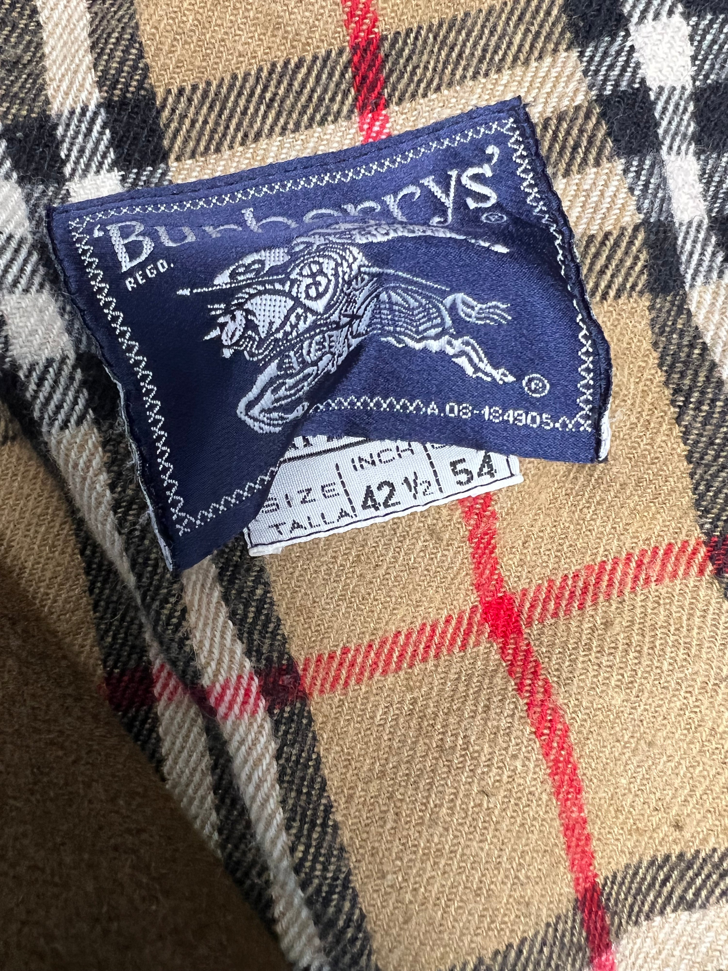 BURBERRY VINTAGE WOOL BOMBER BROWN - L/XL