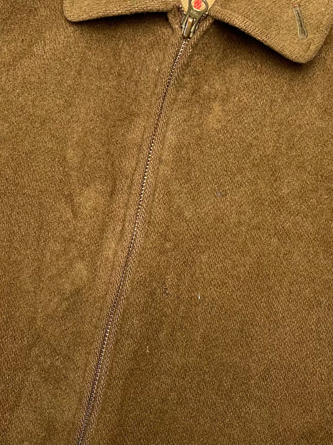 BURBERRY VINTAGE WOOL BOMBER BROWN - L/XL