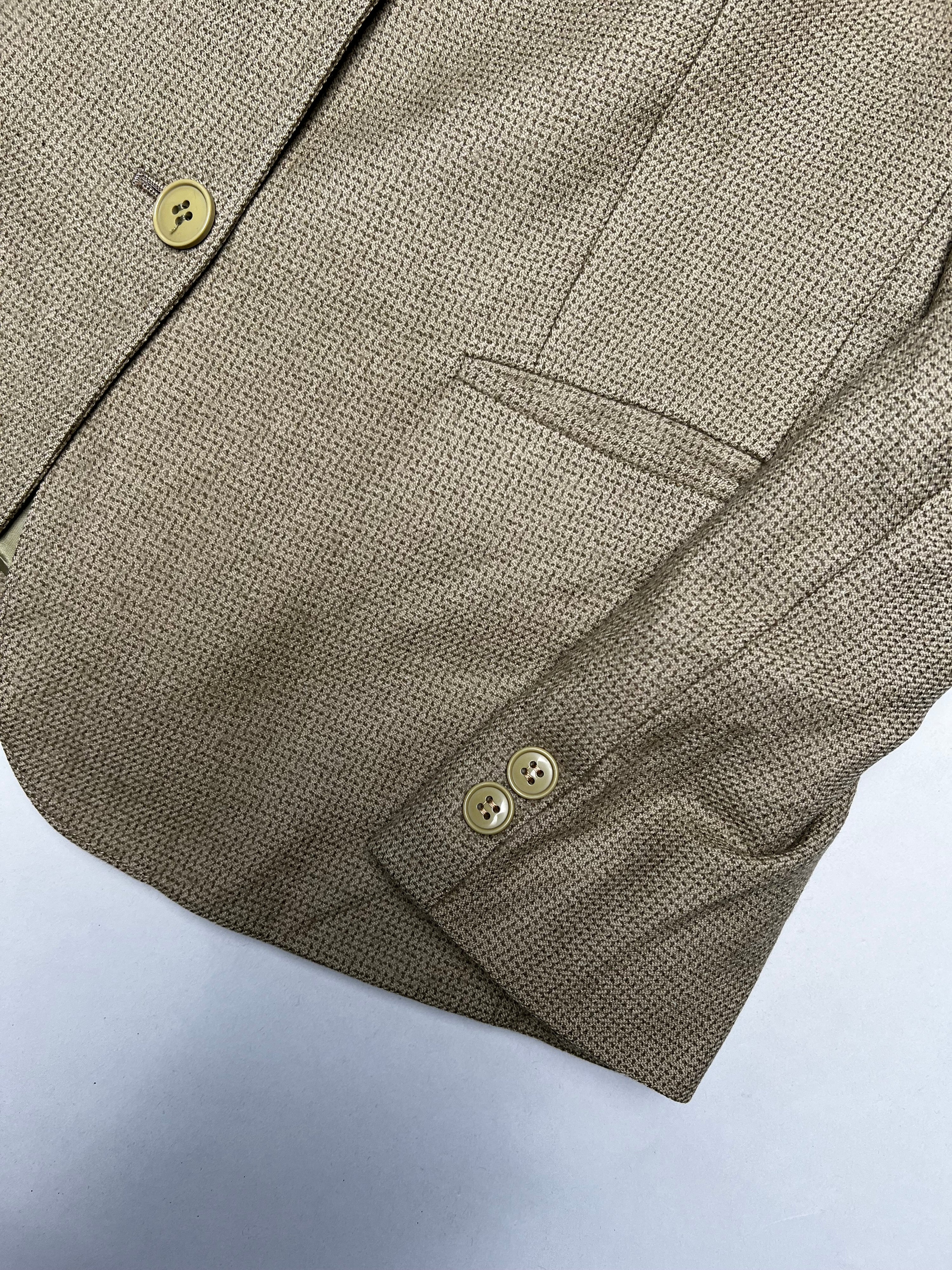 BURBERRY VINTAGE WOOL BLAZER BEIGE - XS/S