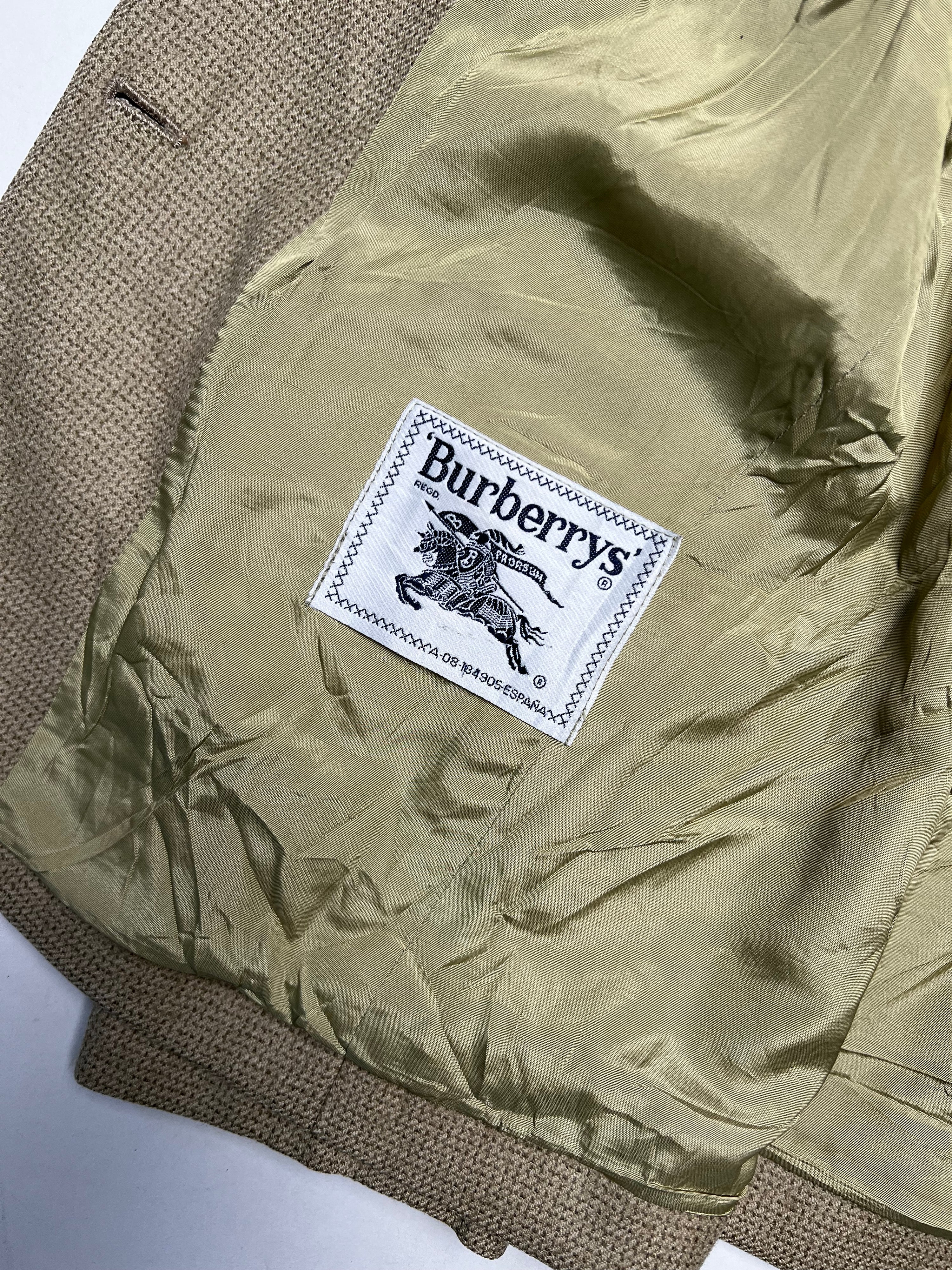 BURBERRY VINTAGE WOOL BLAZER BEIGE - XS/S