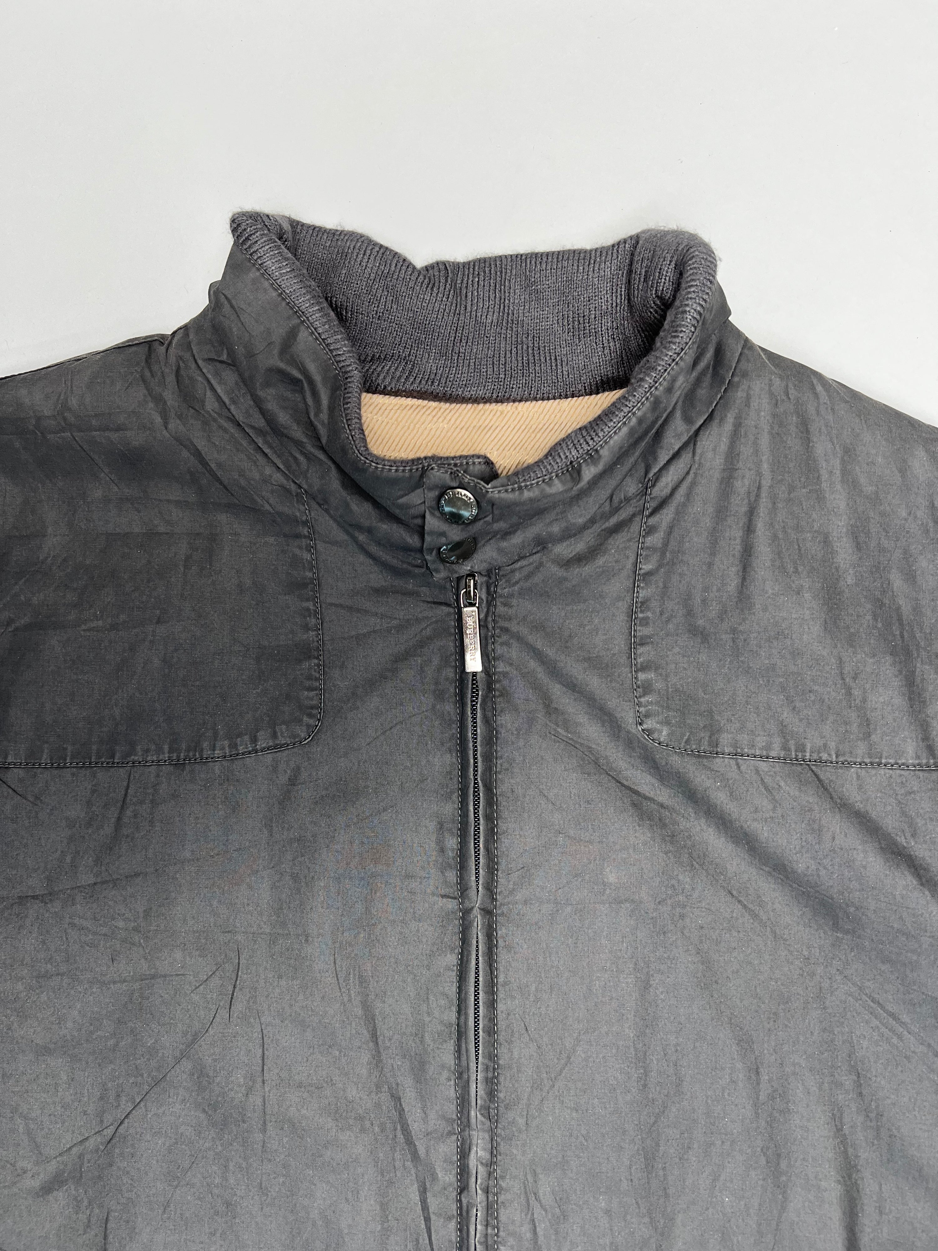BURBERRY VINTAGE JACKET WITH COATING GRAY - L/XL
