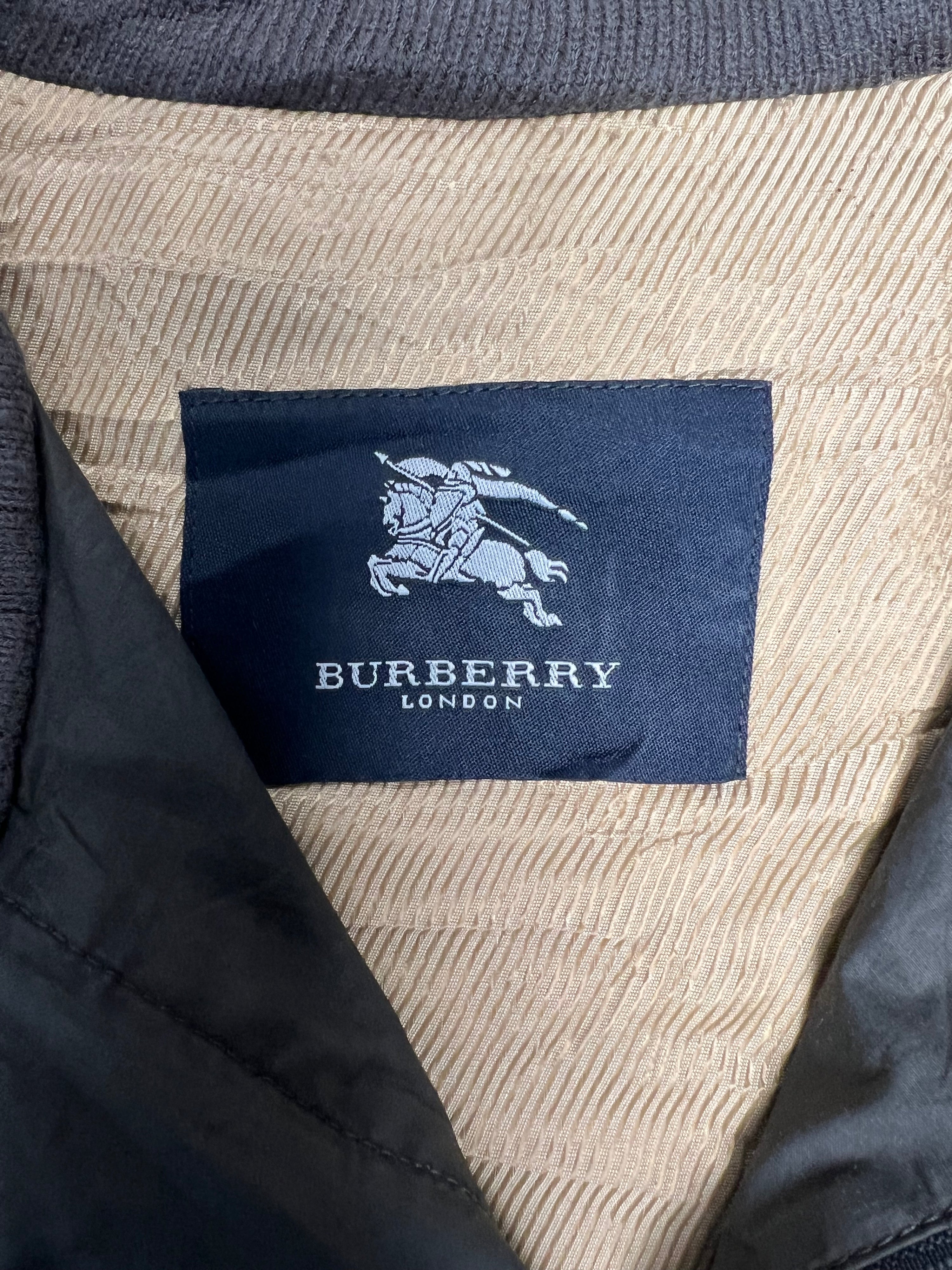 BURBERRY VINTAGE JACKET WITH COATING GRAY - L/XL