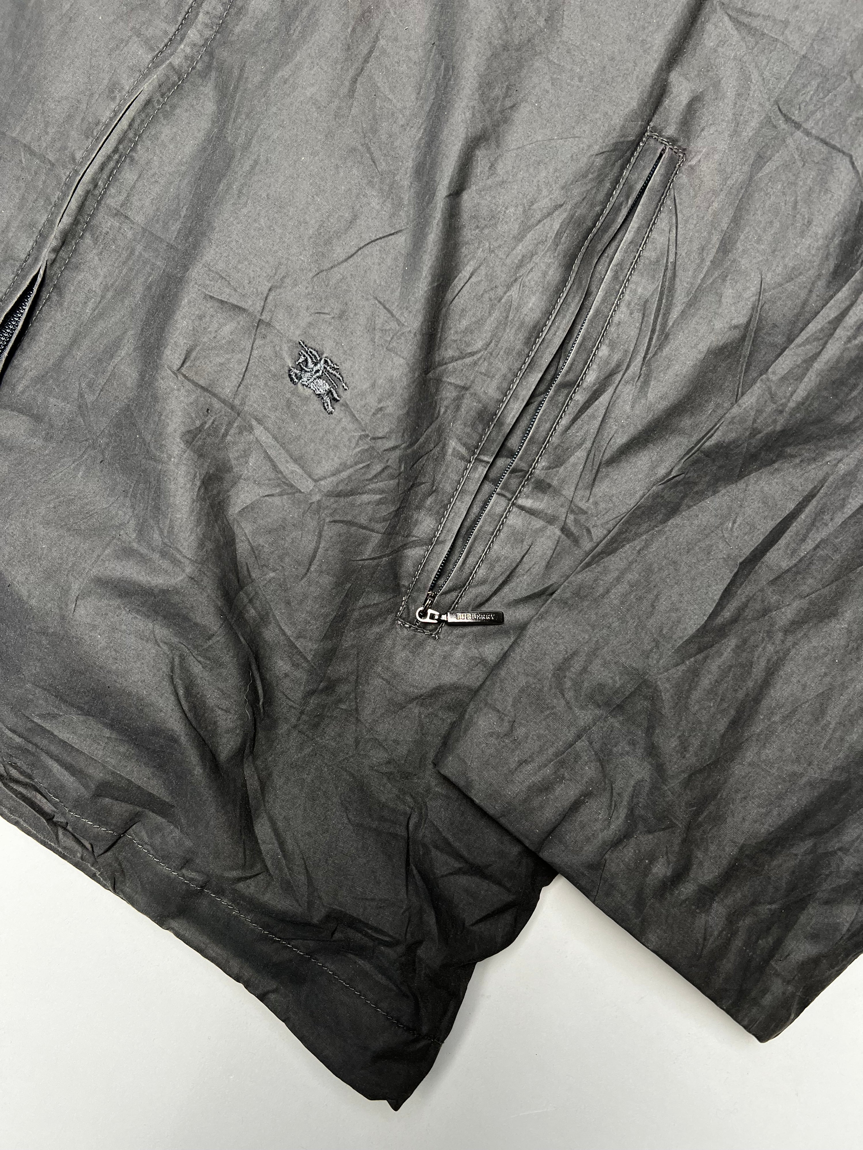 BURBERRY VINTAGE JACKET WITH COATING GRAY - L/XL