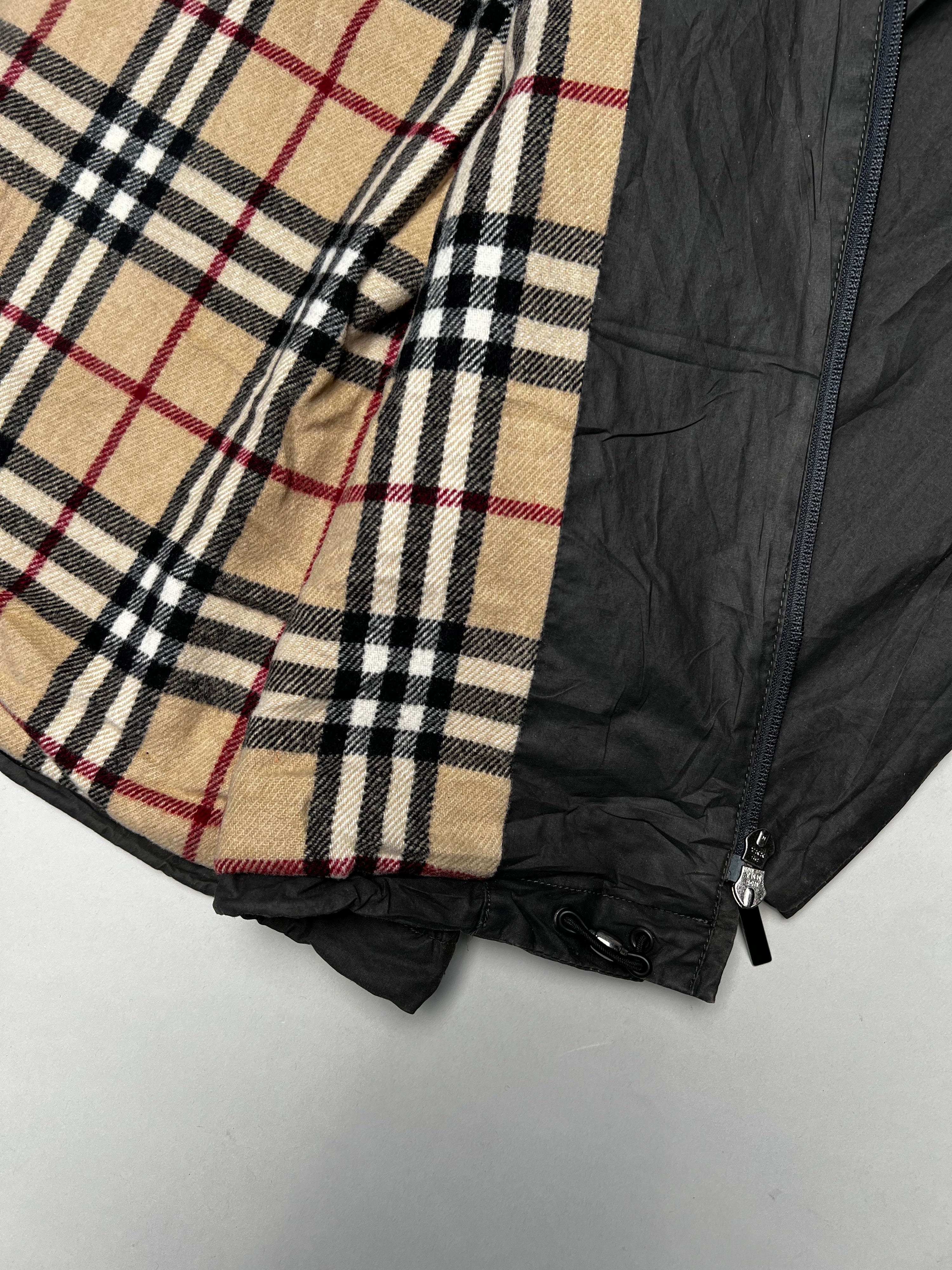 BURBERRY VINTAGE JACKET WITH COATING GRAY - L/XL
