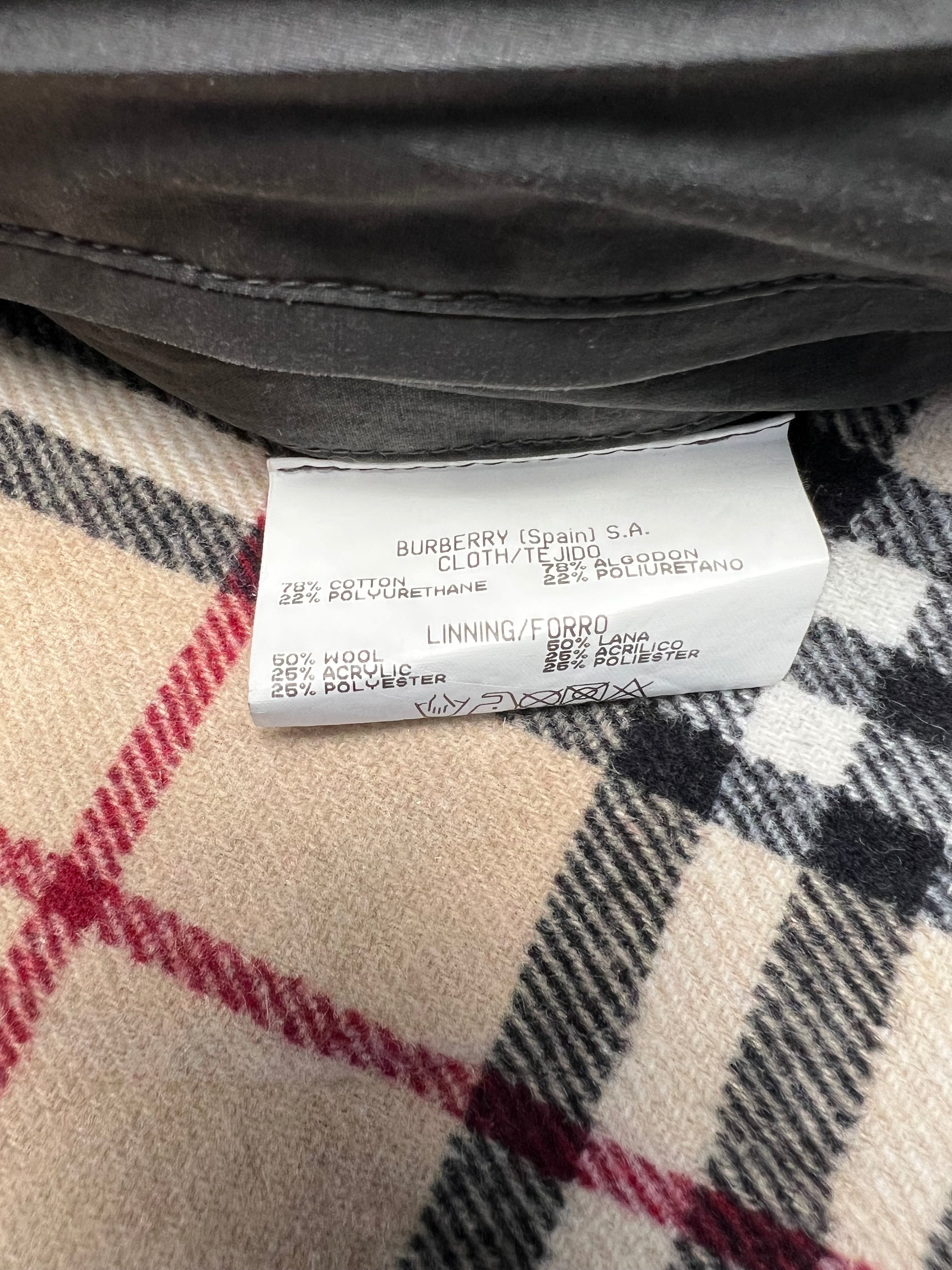 BURBERRY VINTAGE JACKET WITH COATING GRAY - L/XL