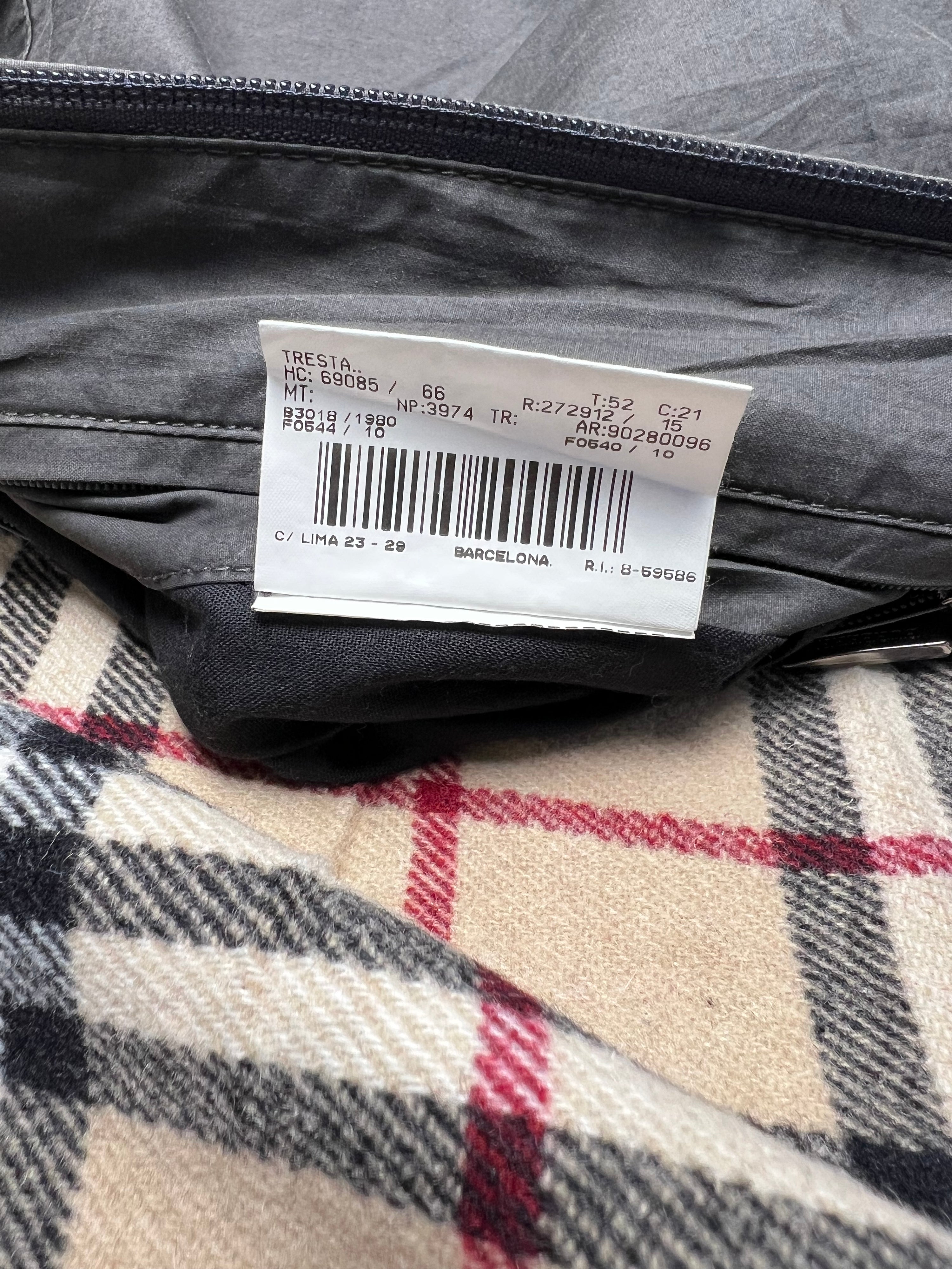 BURBERRY VINTAGE JACKET WITH COATING GRAY - L/XL