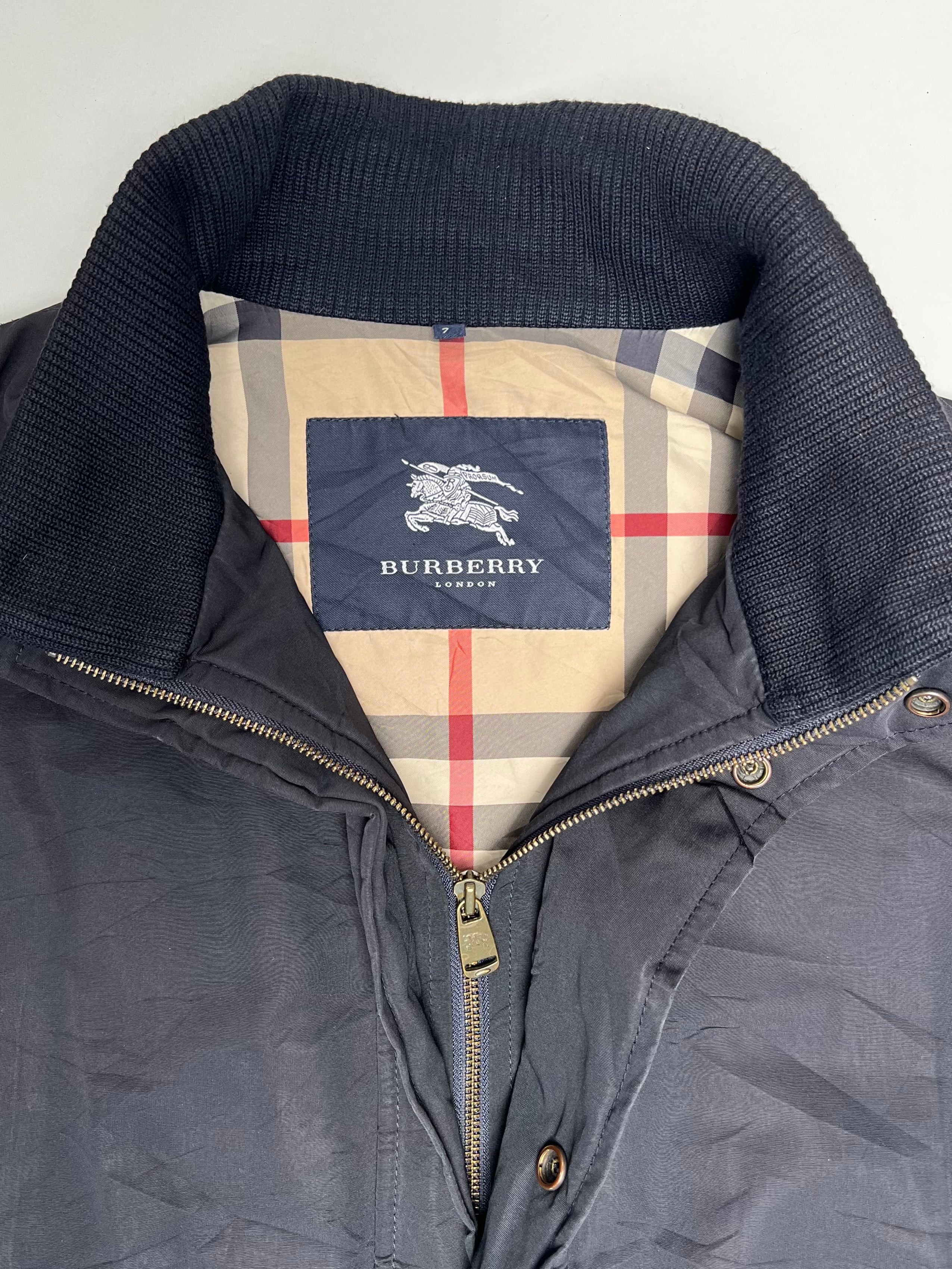 BURBERRY VINTAGE HEAVY NYLON JACKET BLUE - XL/XXL