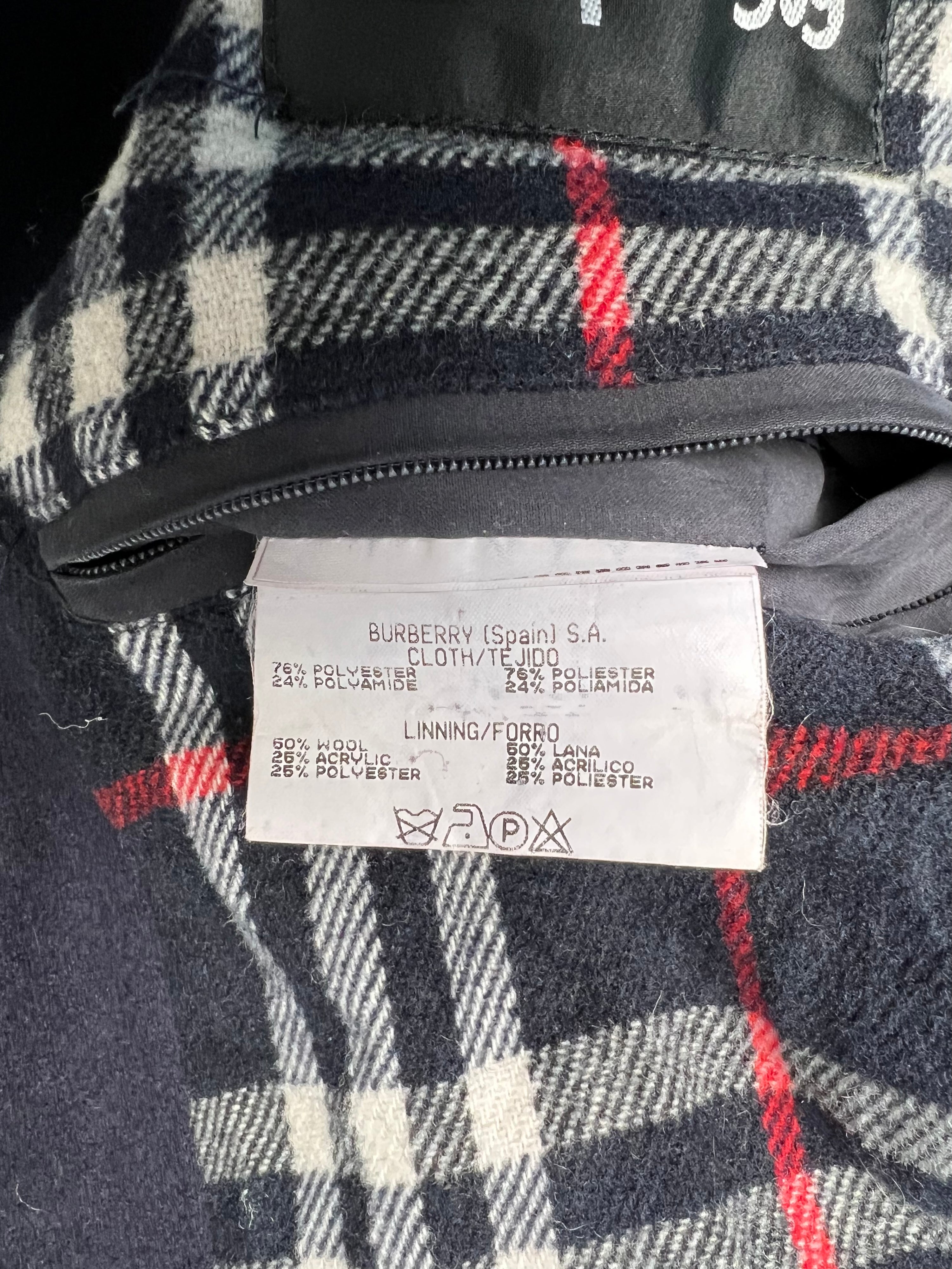 BURBERRY VINTAGE MID LENGTH COAT BLUE - M/L