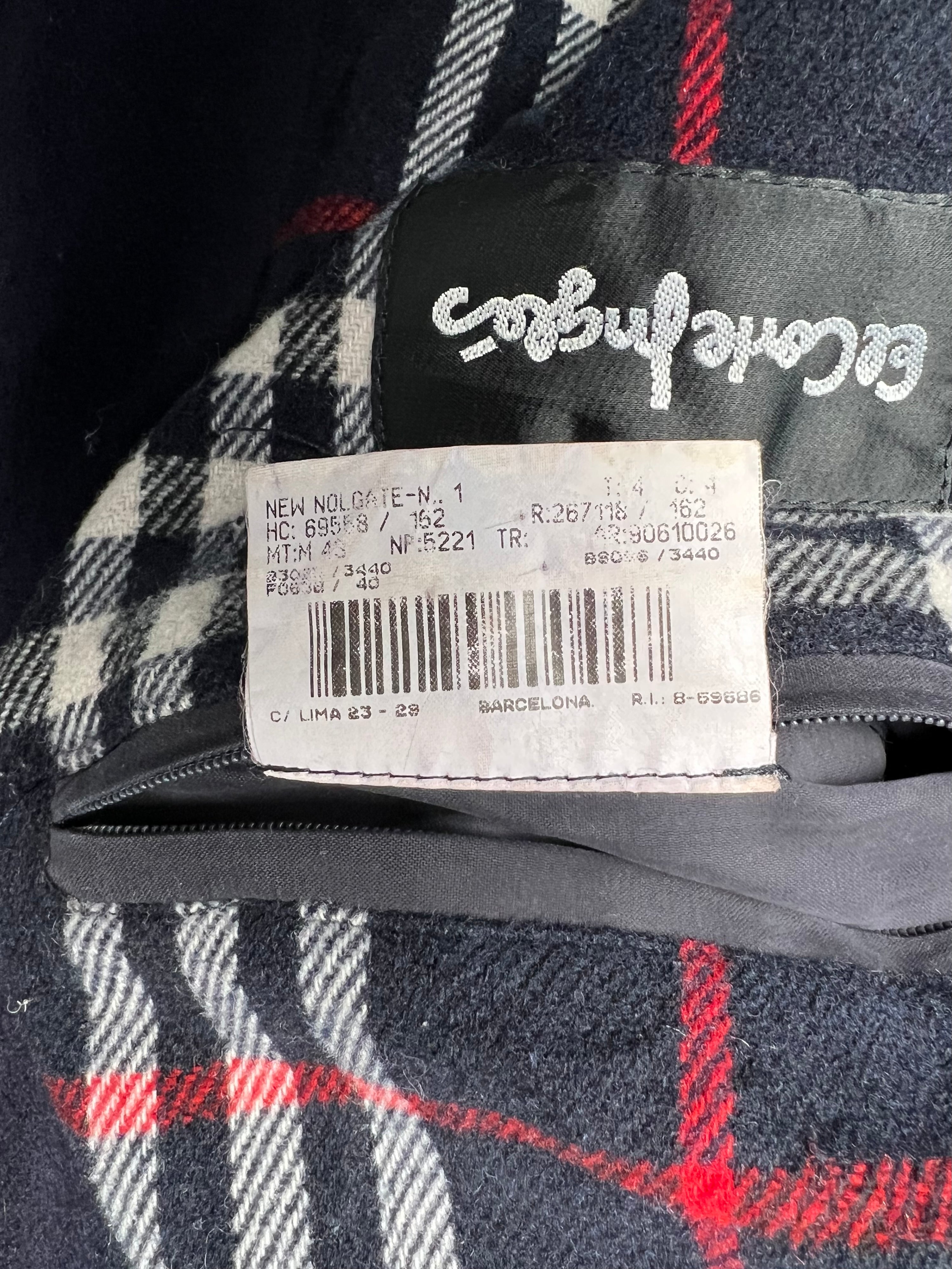 BURBERRY VINTAGE MID LENGTH COAT BLUE - M/L