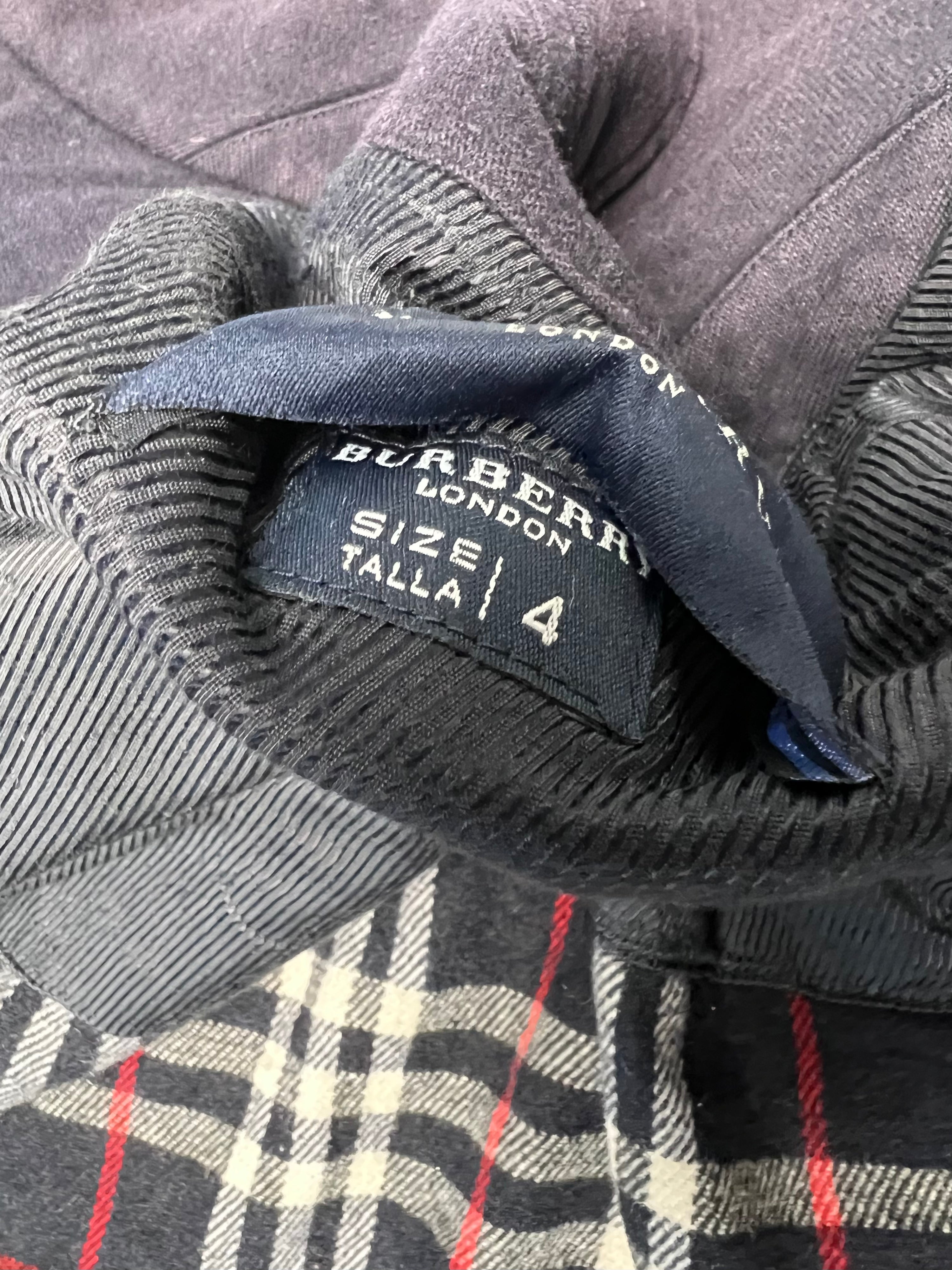 BURBERRY VINTAGE MID LENGTH COAT BLUE - M/L