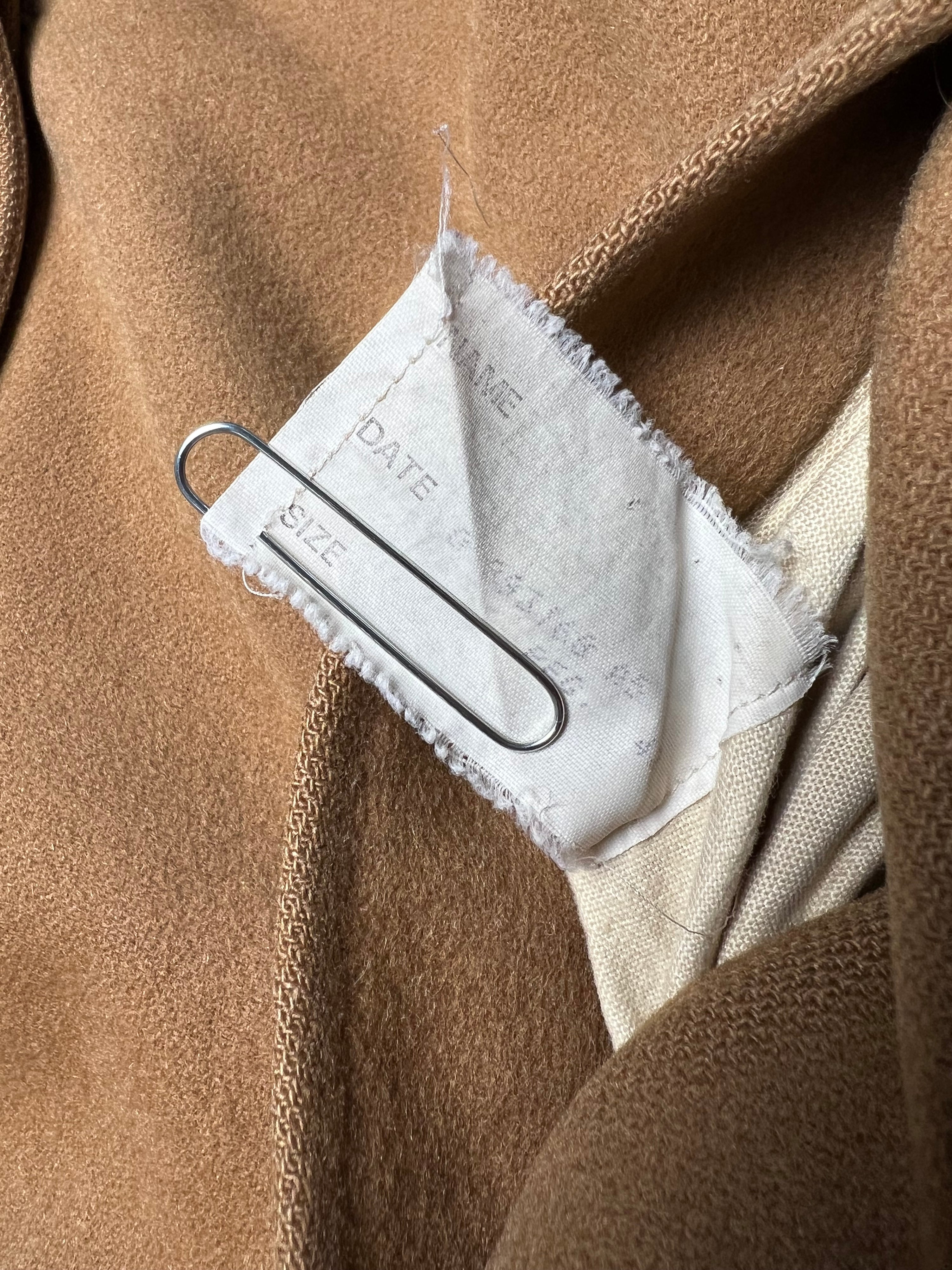 AQUASCUTUM VINTAGE WOOL CAMEL COAT - XL