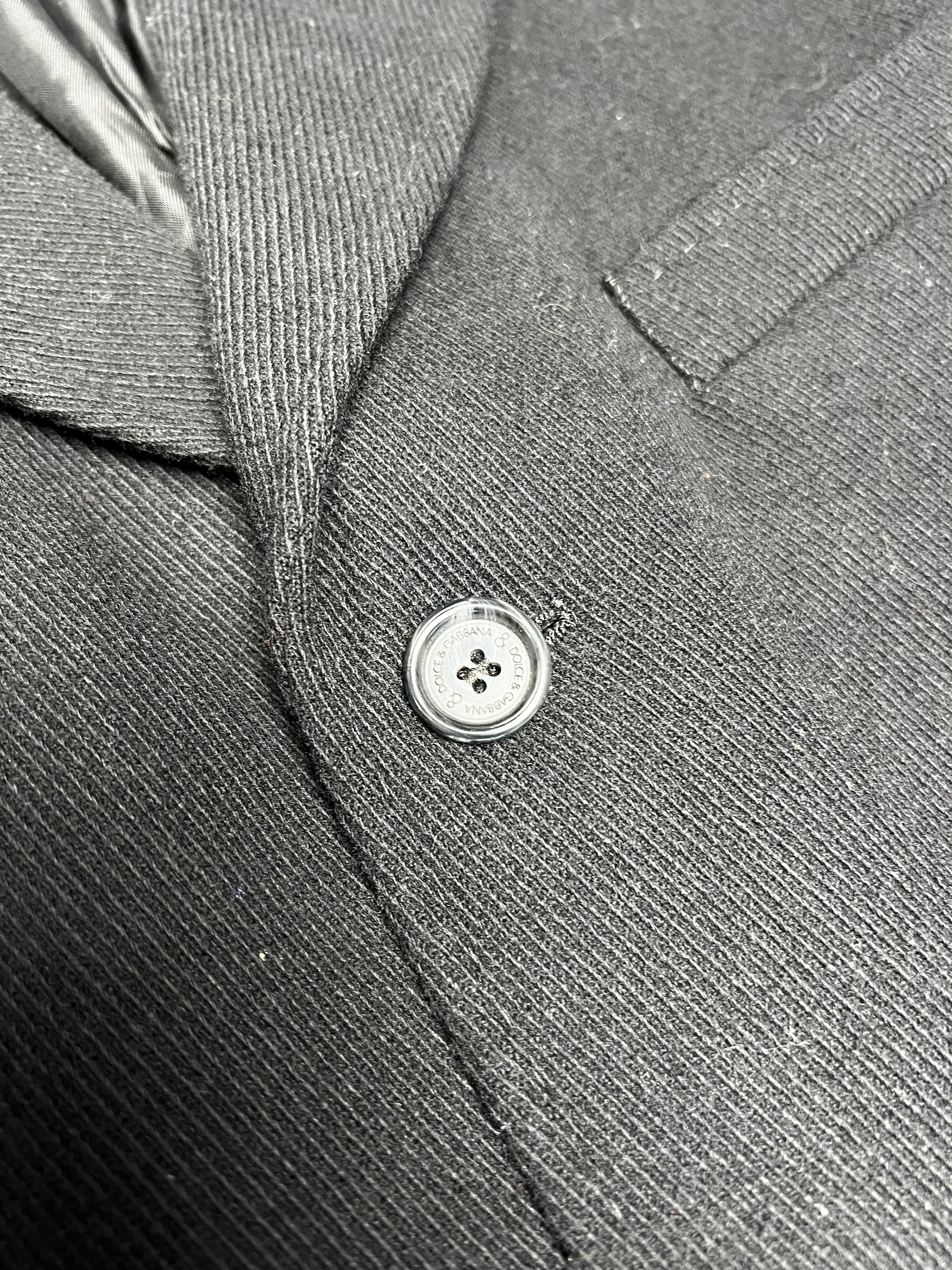 D&G WOOL COAT BLACK - 48