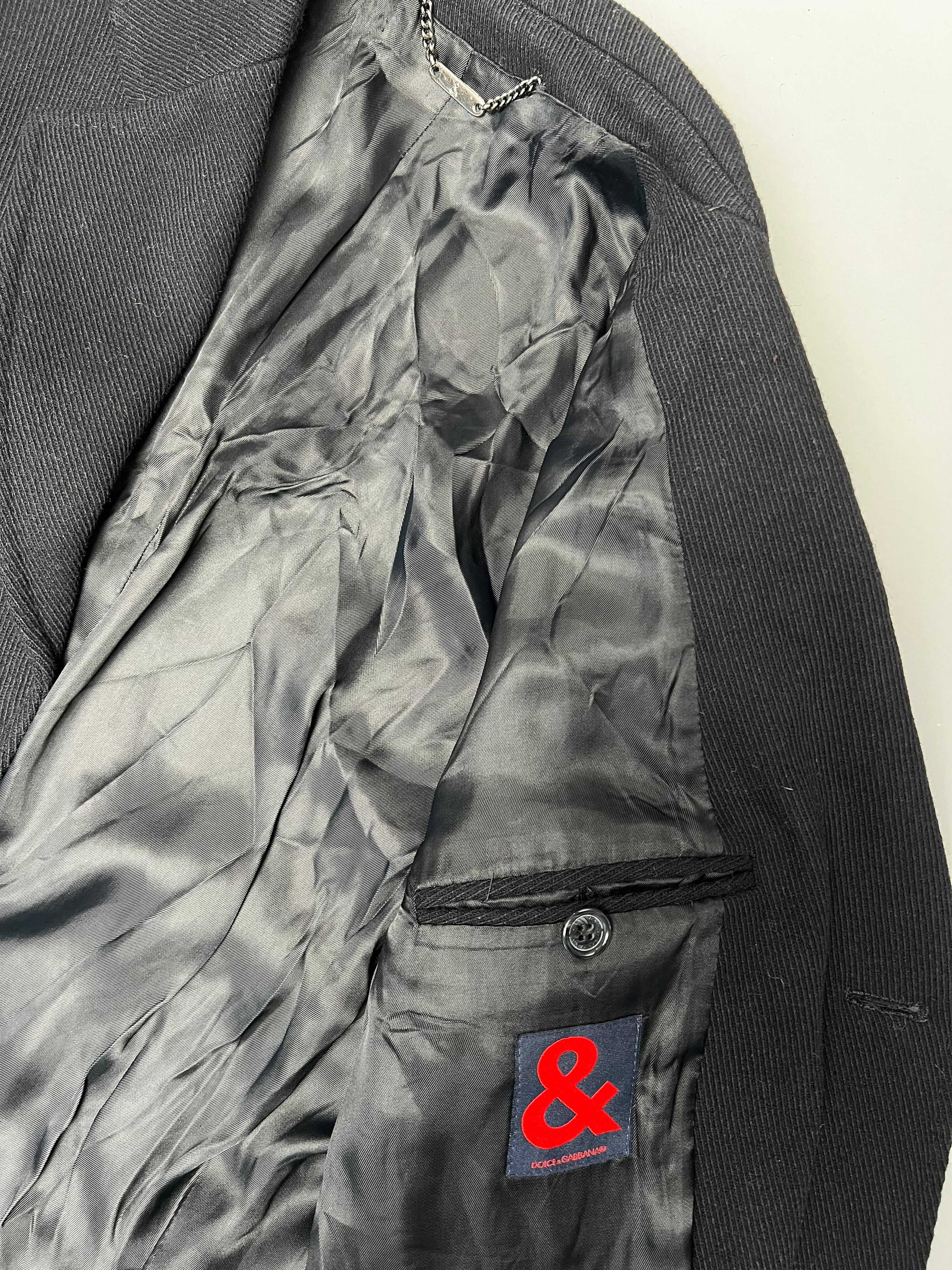 D&G WOOL COAT BLACK - 48