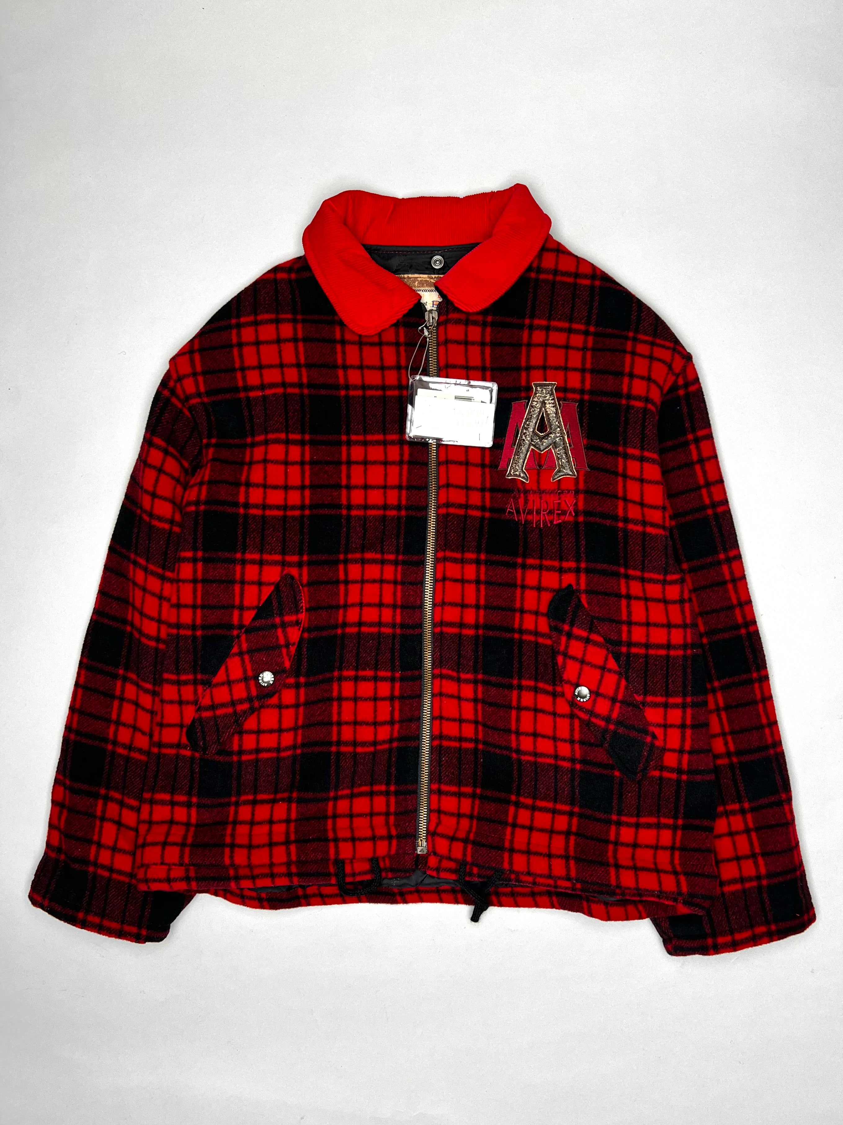 AVIREX BUFFALO TARTAN PLAID LUMBERJACK JACKET - L