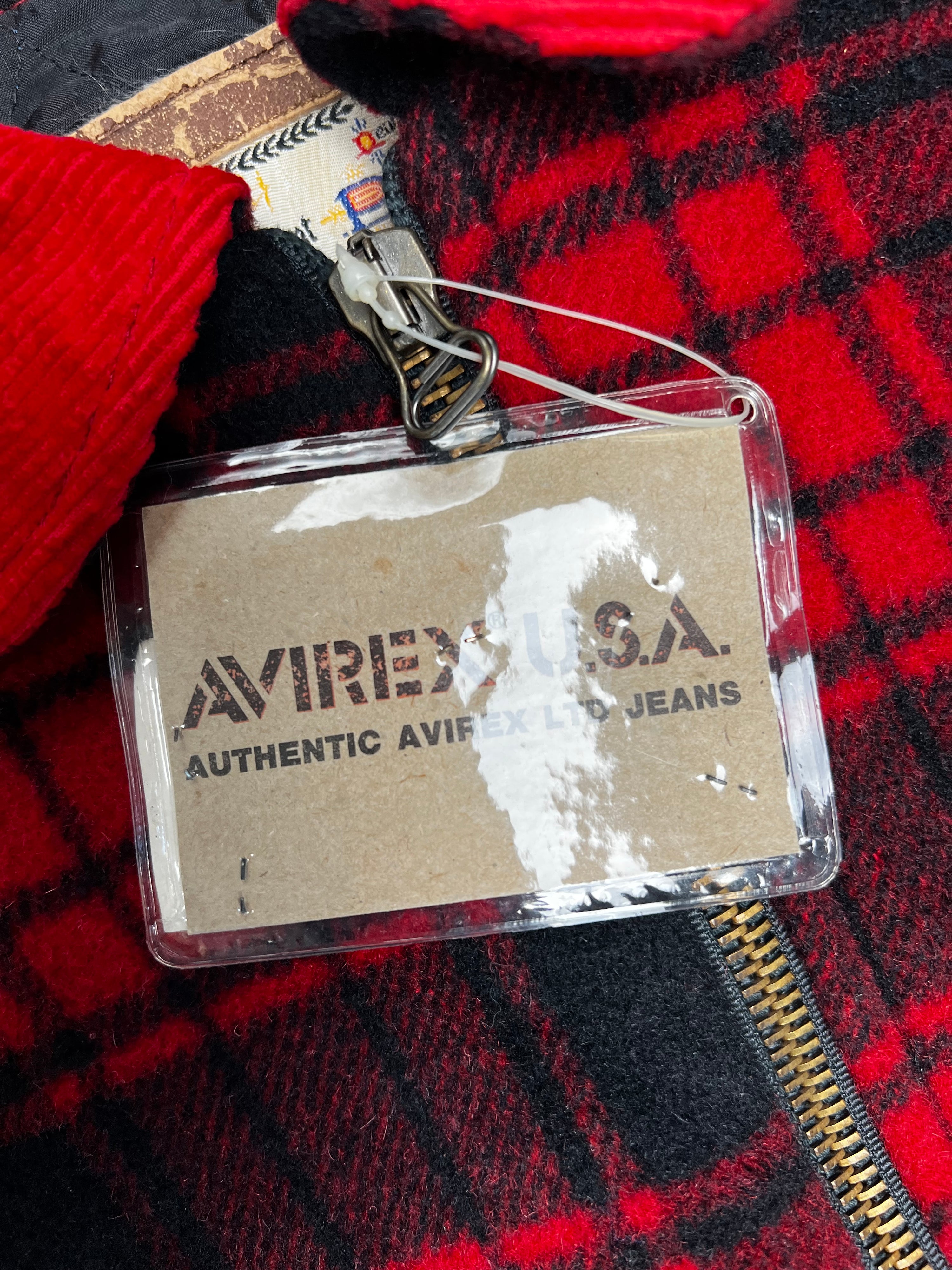 AVIREX BUFFALO TARTAN PLAID LUMBERJACK JACKET - L