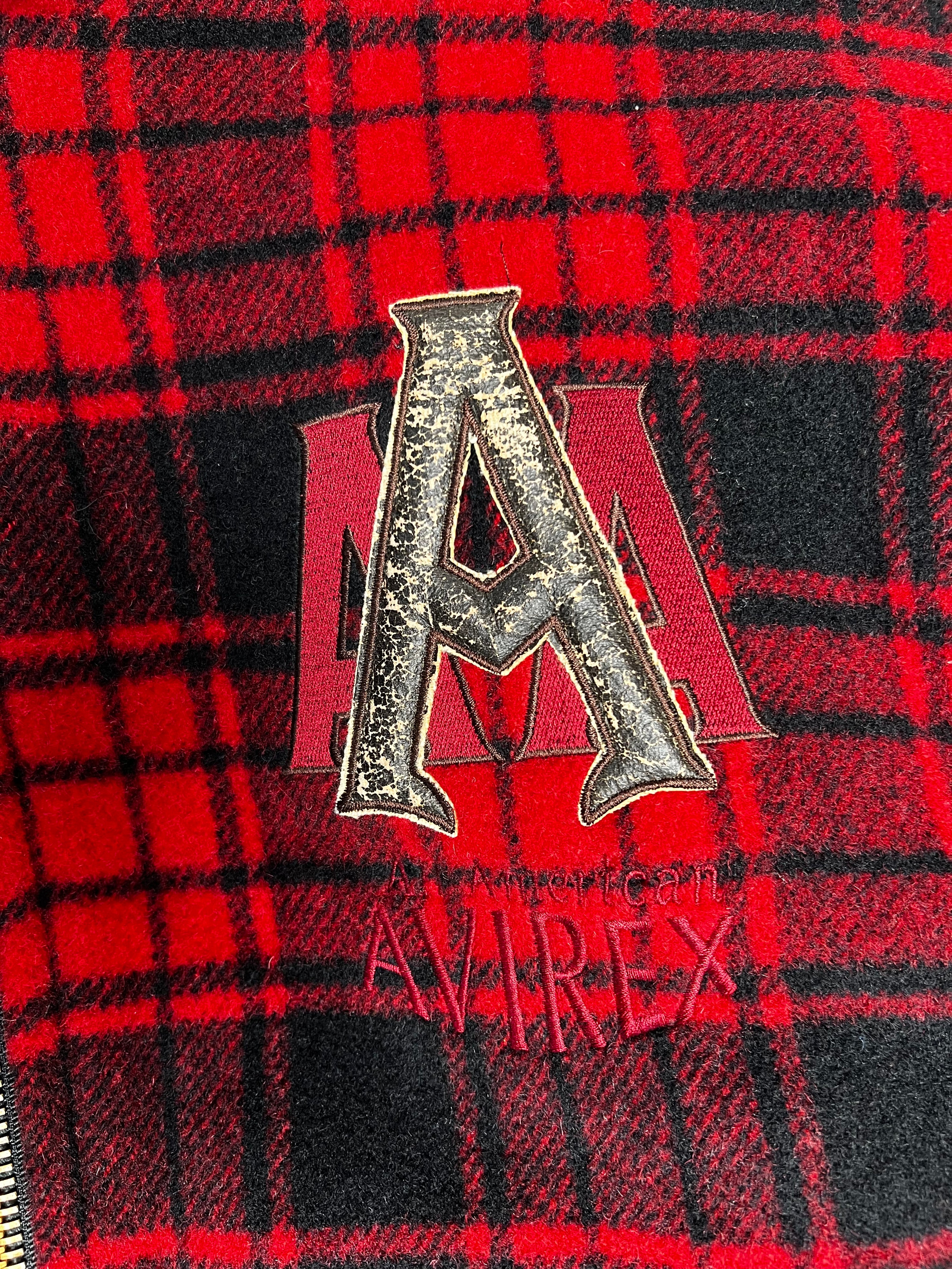 AVIREX BUFFALO TARTAN PLAID LUMBERJACK JACKET - L