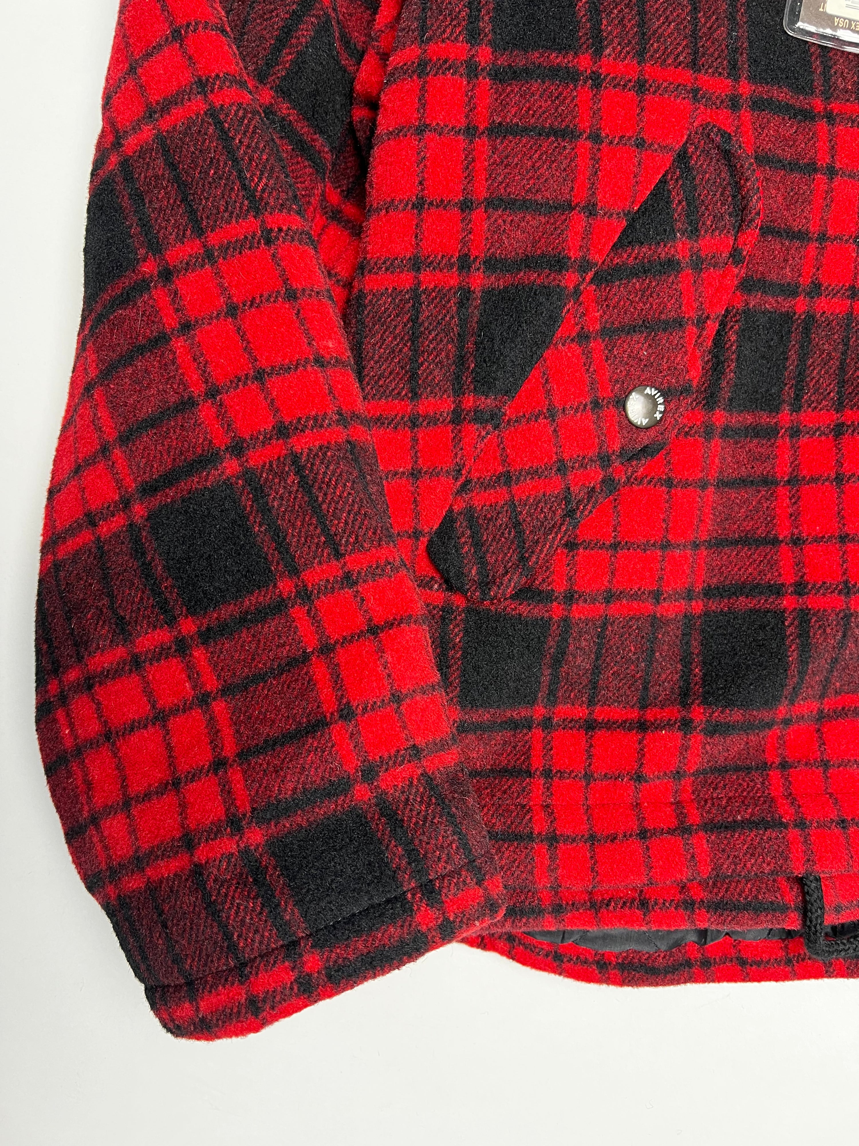 AVIREX BUFFALO TARTAN PLAID LUMBERJACK JACKET - L