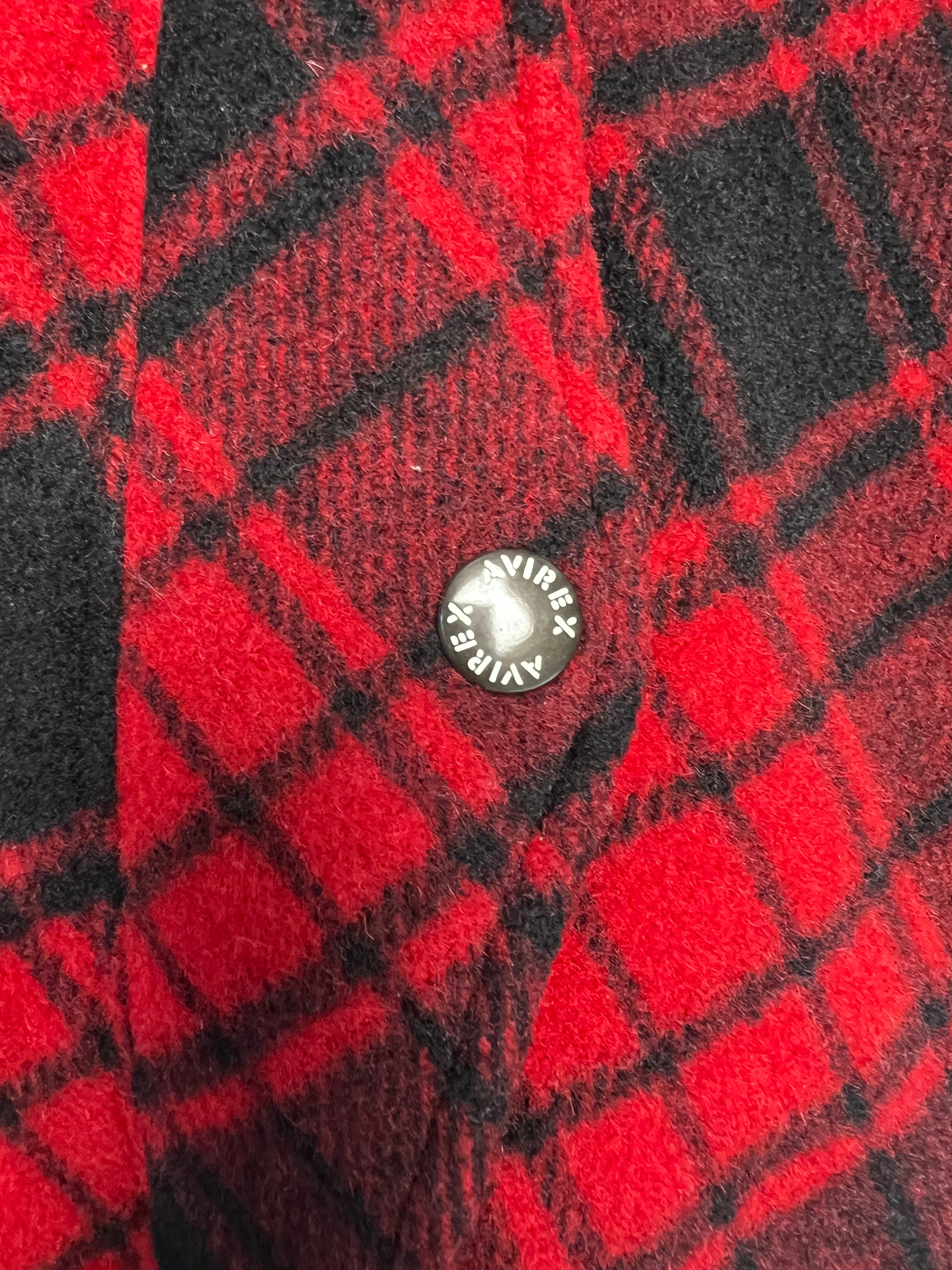 AVIREX BUFFALO TARTAN PLAID LUMBERJACK JACKET - L