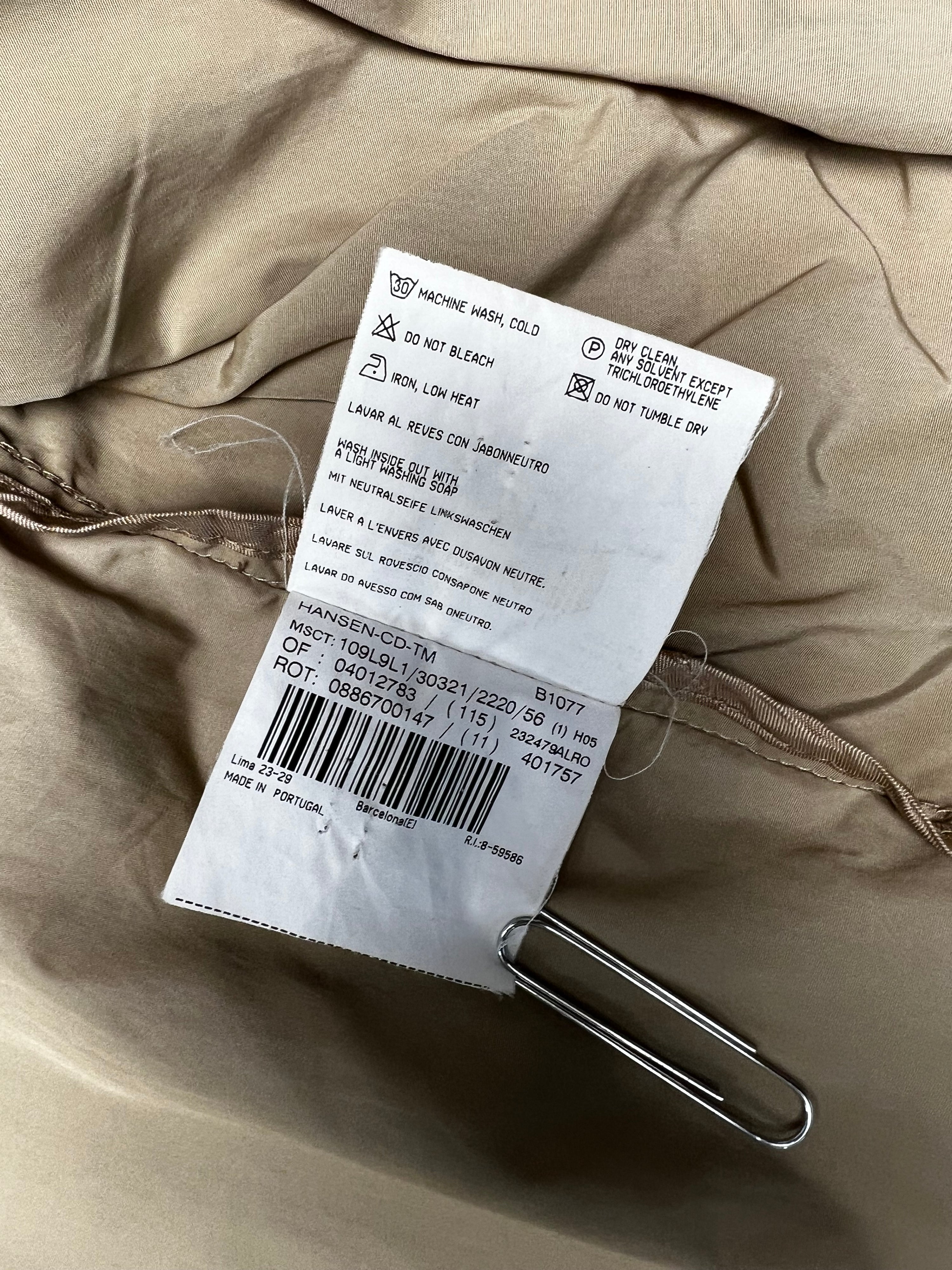 BURBERRY TRENCH COAT WINDBREAKER BEIGE - L/XL