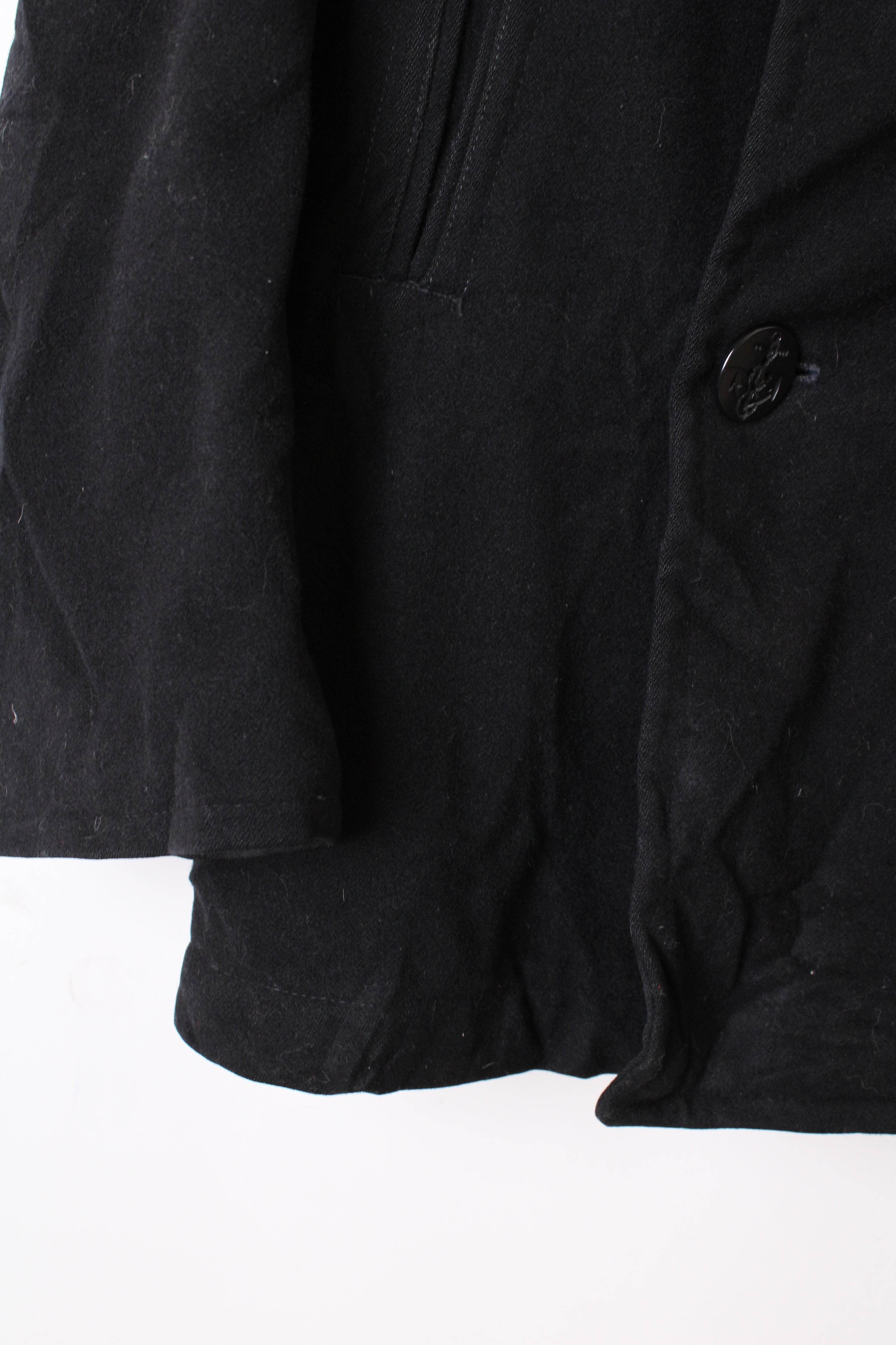 US NAVY VINTAGE PEA COAT NAVY BLUE - S/M