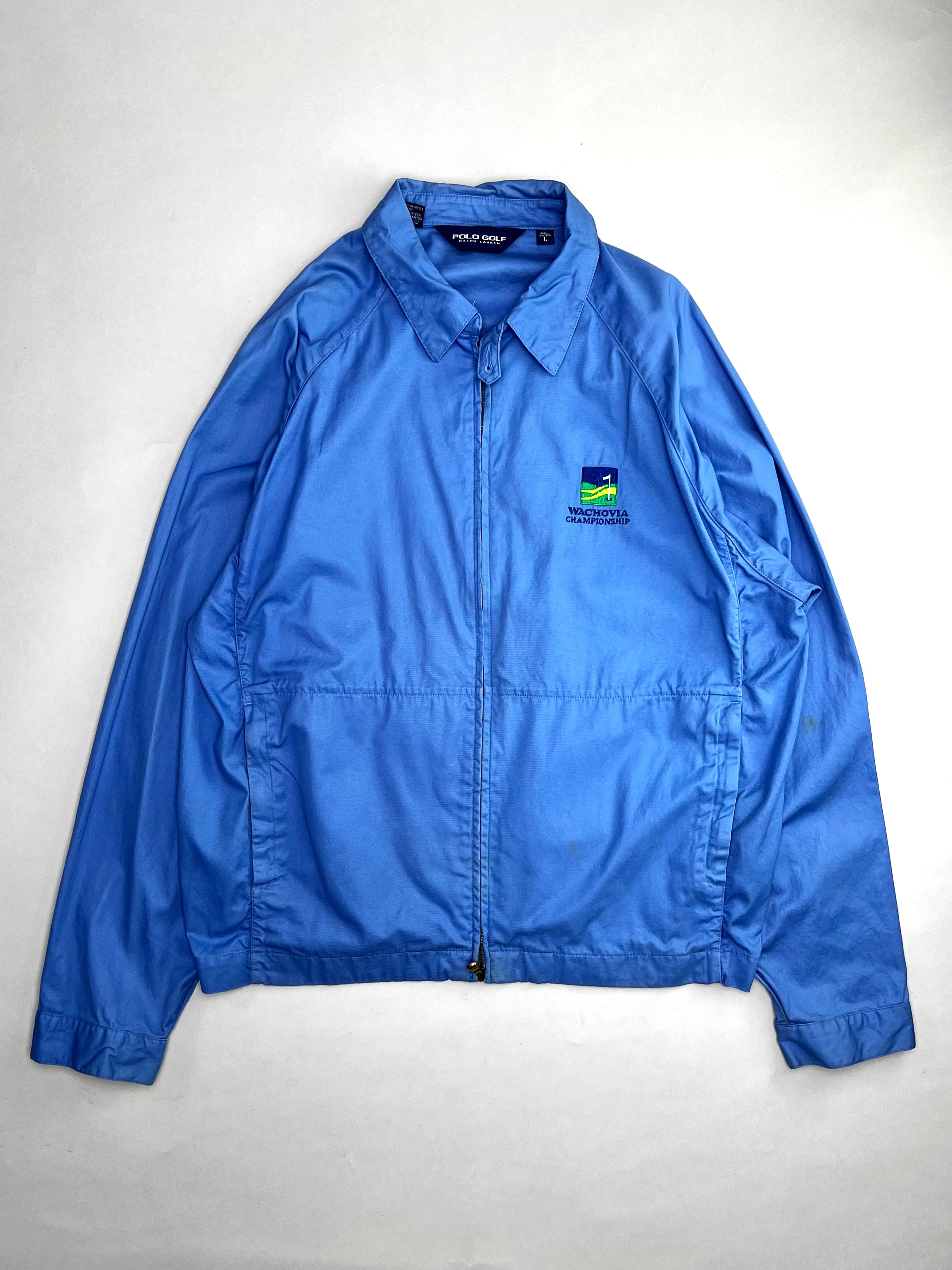 RALPH LAUREN COTTON JACKET BLUE - LARGE