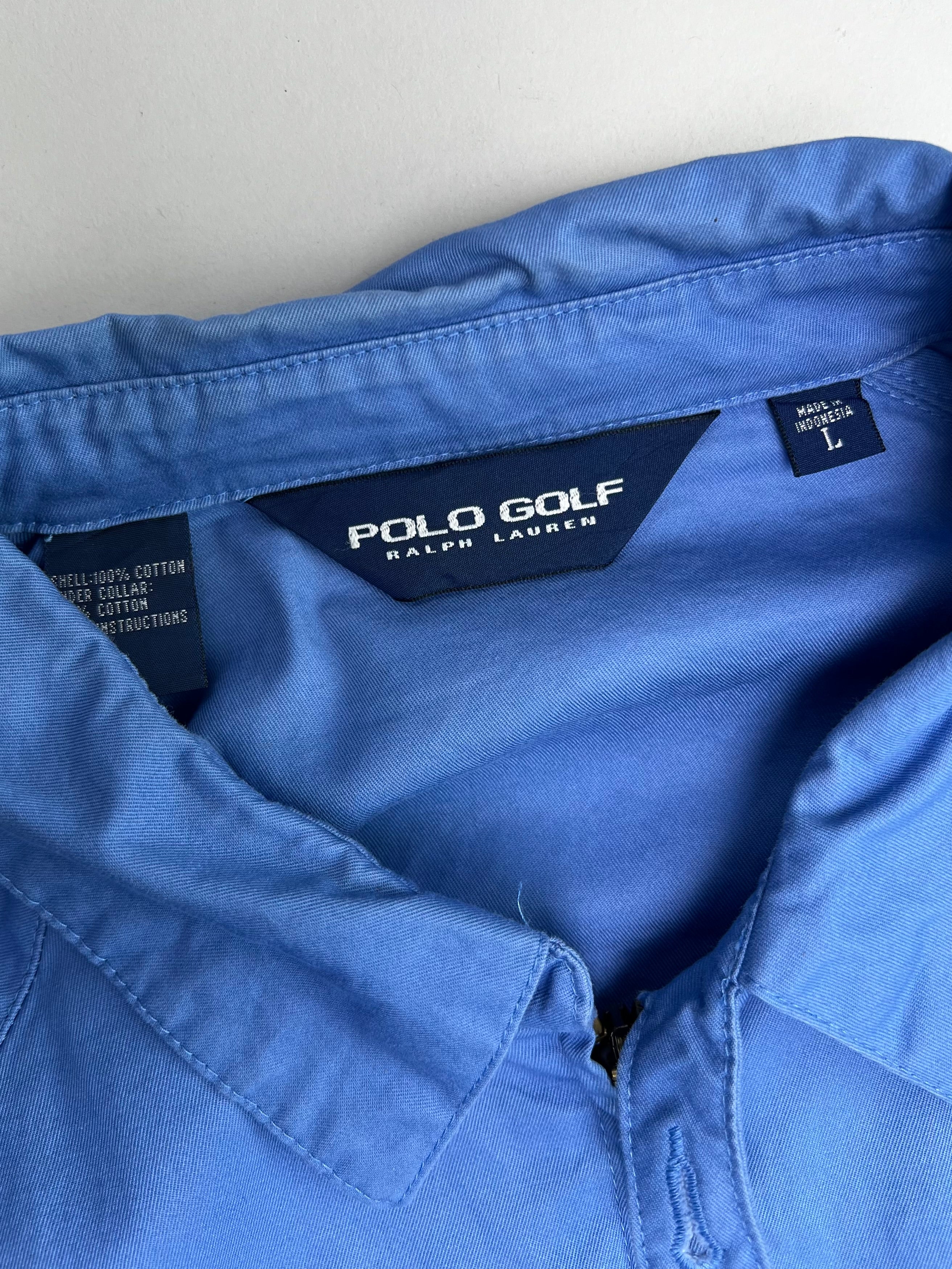 RALPH LAUREN COTTON JACKET BLUE - LARGE