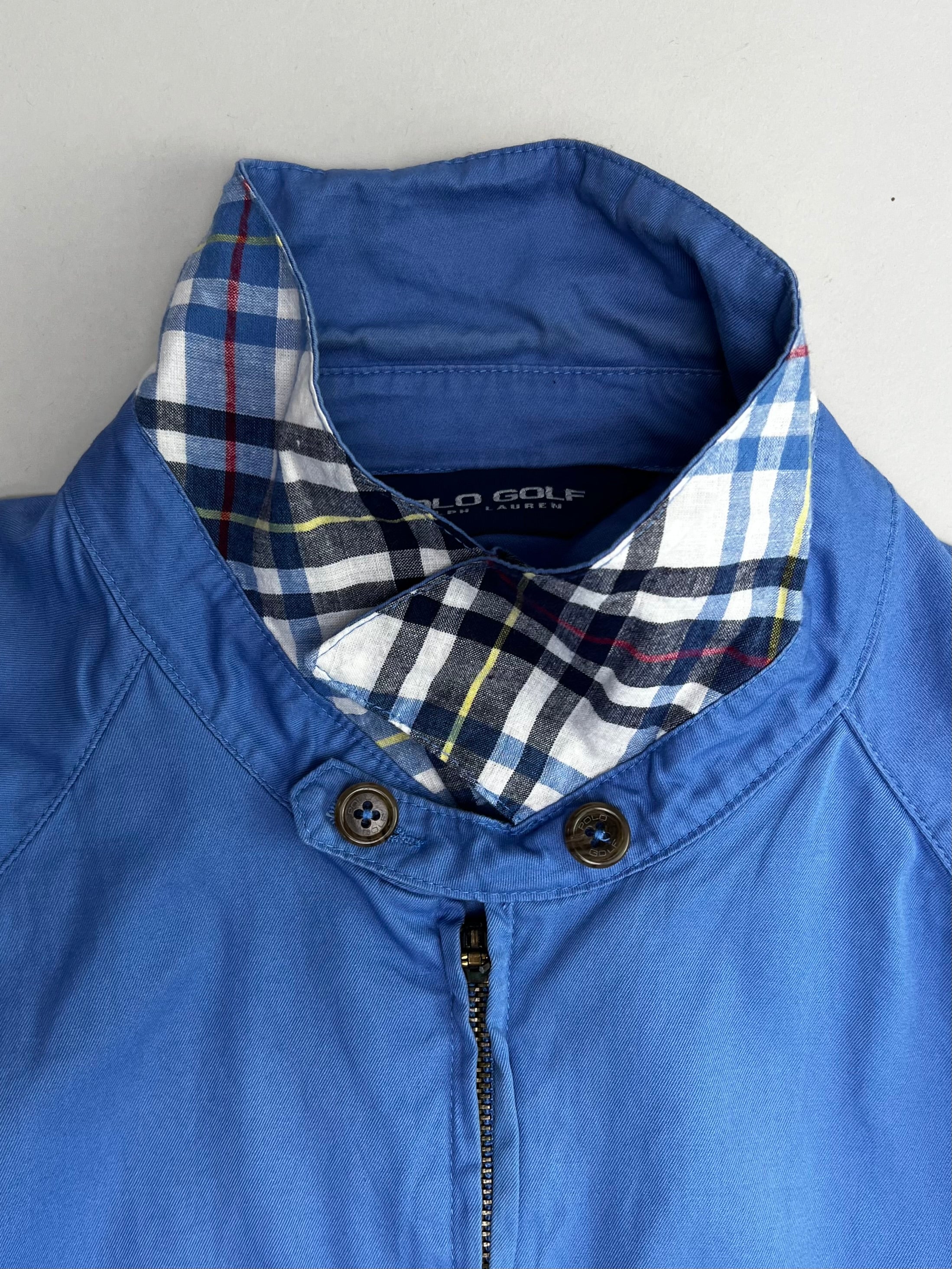 RALPH LAUREN COTTON JACKET BLUE - LARGE
