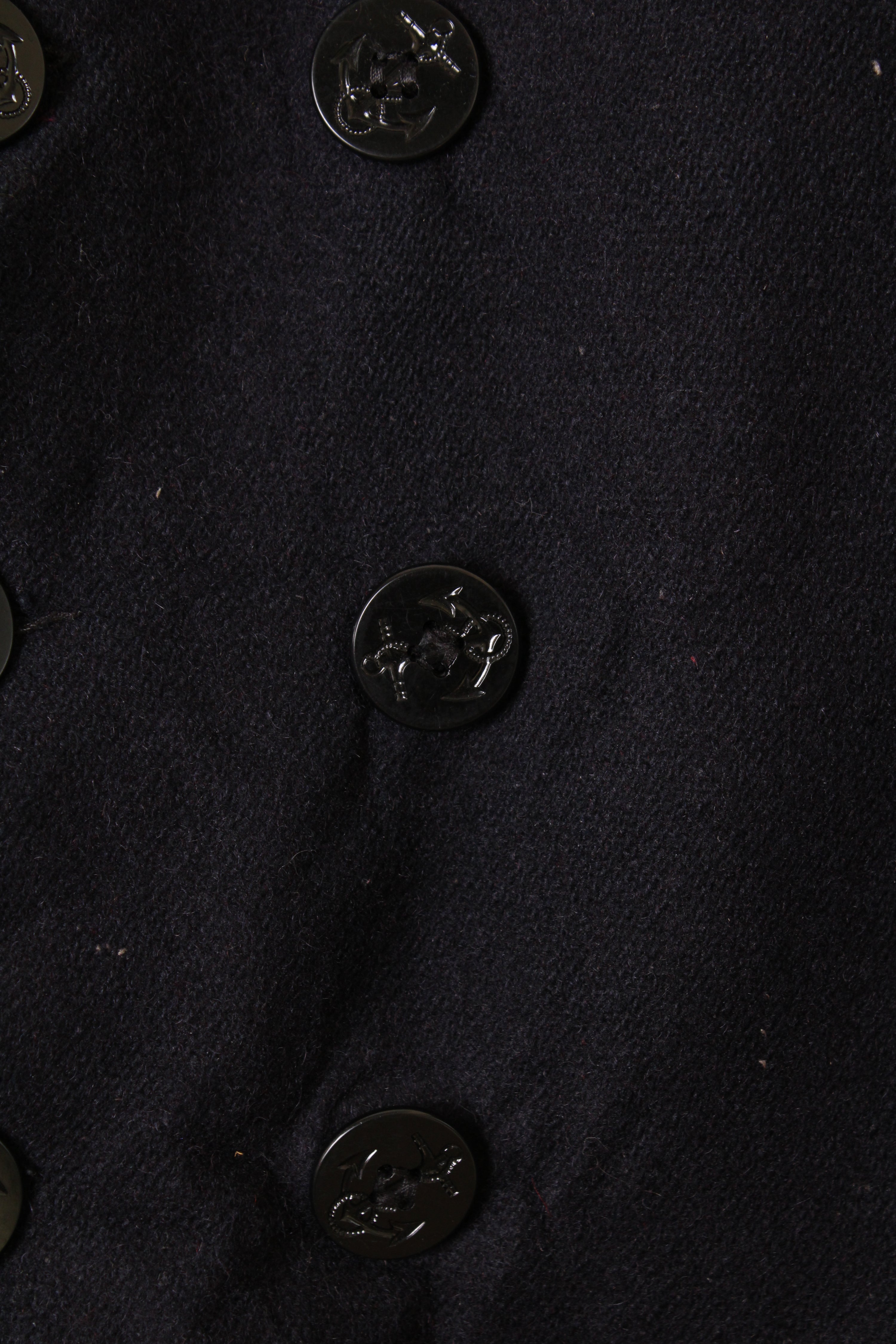 US NAVY VINTAGE SCHOTT PEA COAT NAVY BLUE - XL/XXL