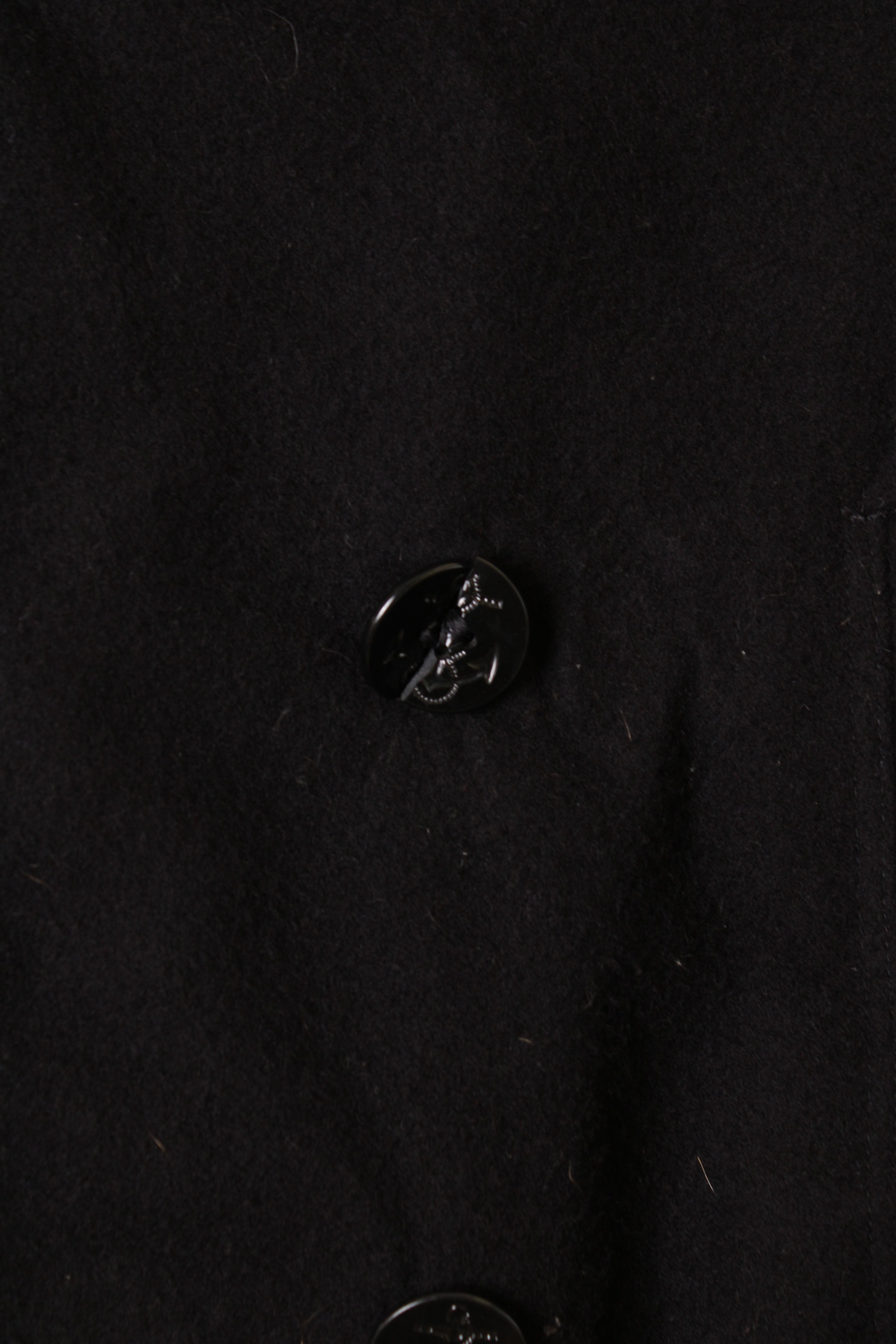 US NAVY VINTAGE PEA COAT NAVY BLUE - S/M