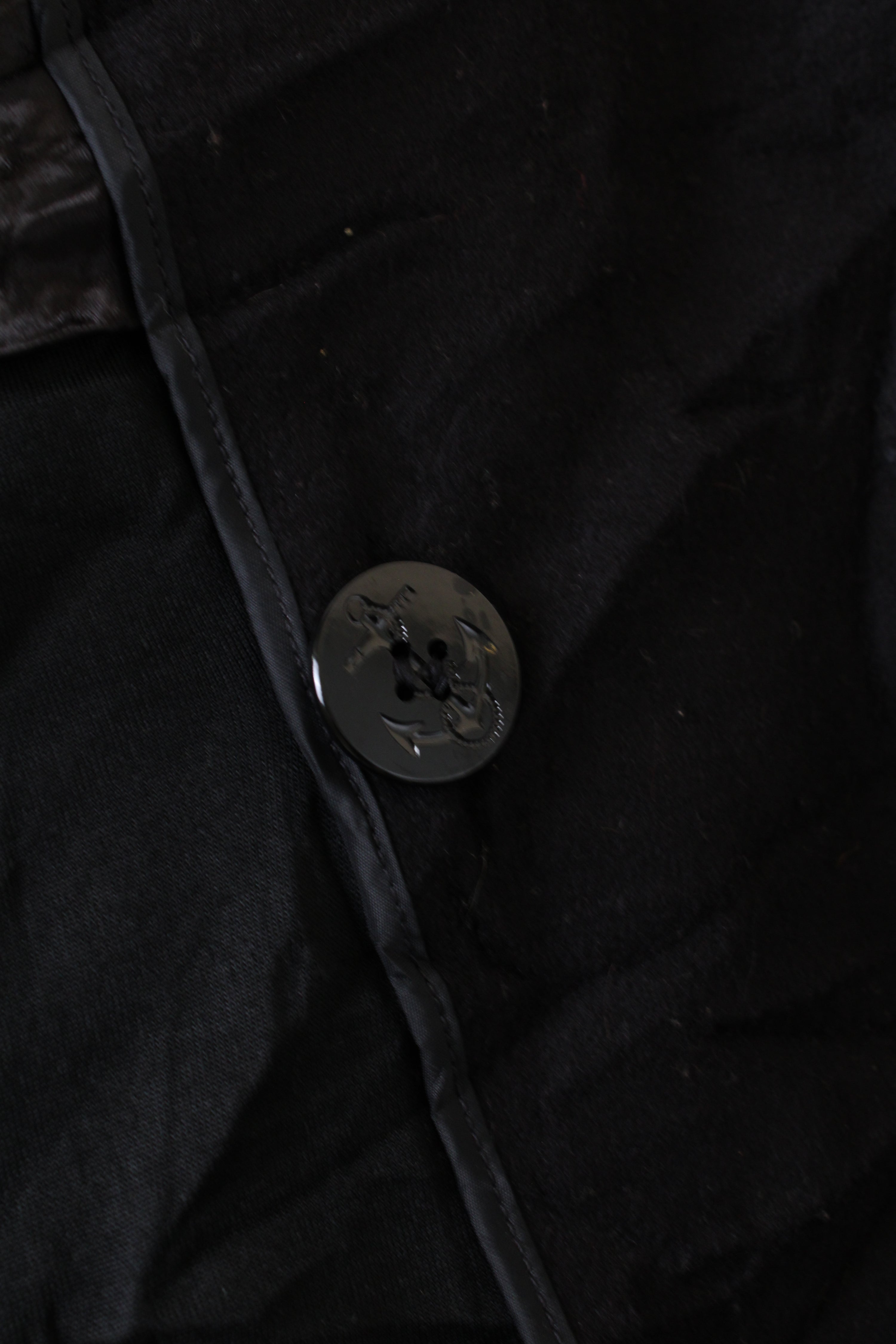 US NAVY VINTAGE PEA COAT NAVY BLUE - S/M