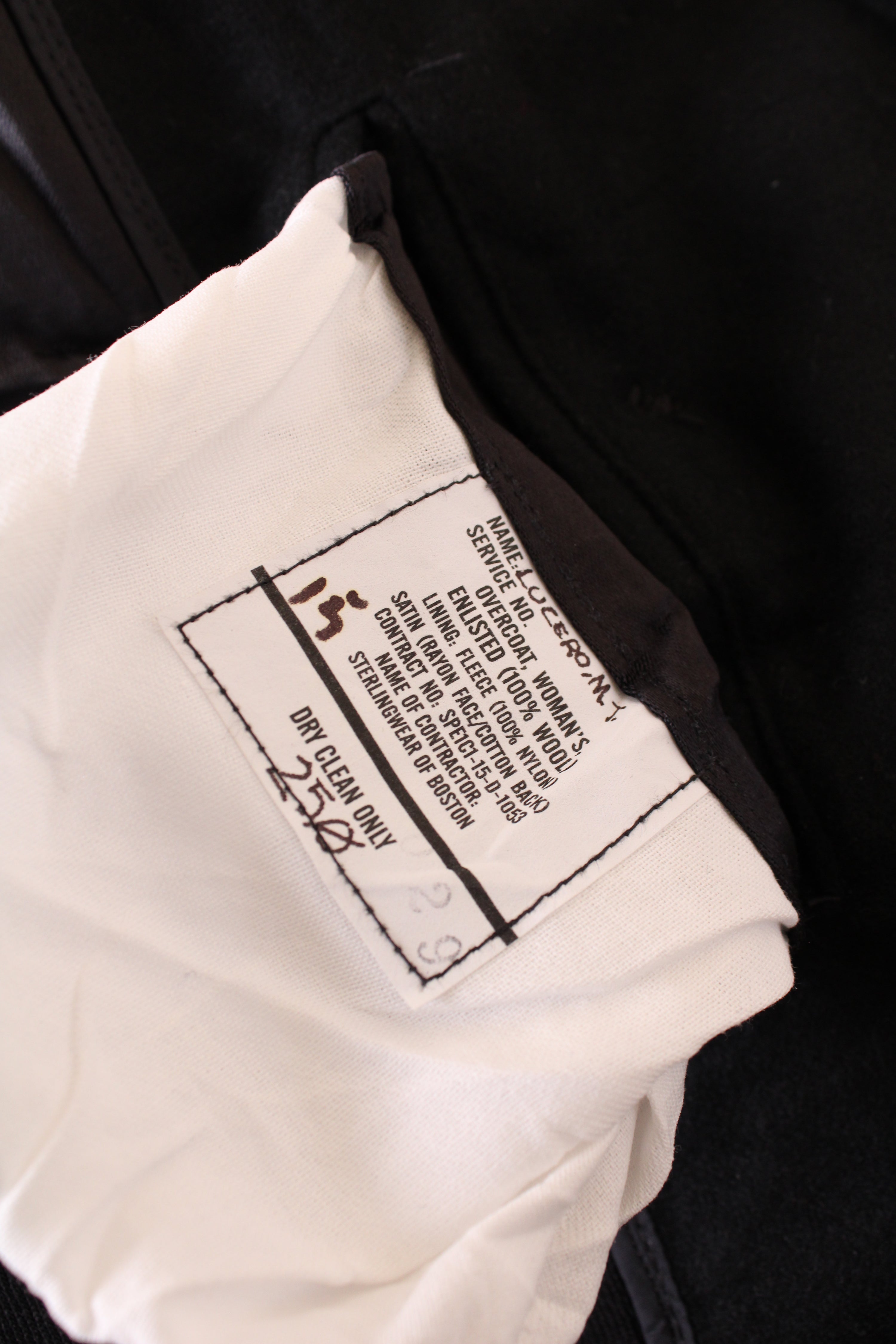 US NAVY VINTAGE PEA COAT NAVY BLUE - S/M