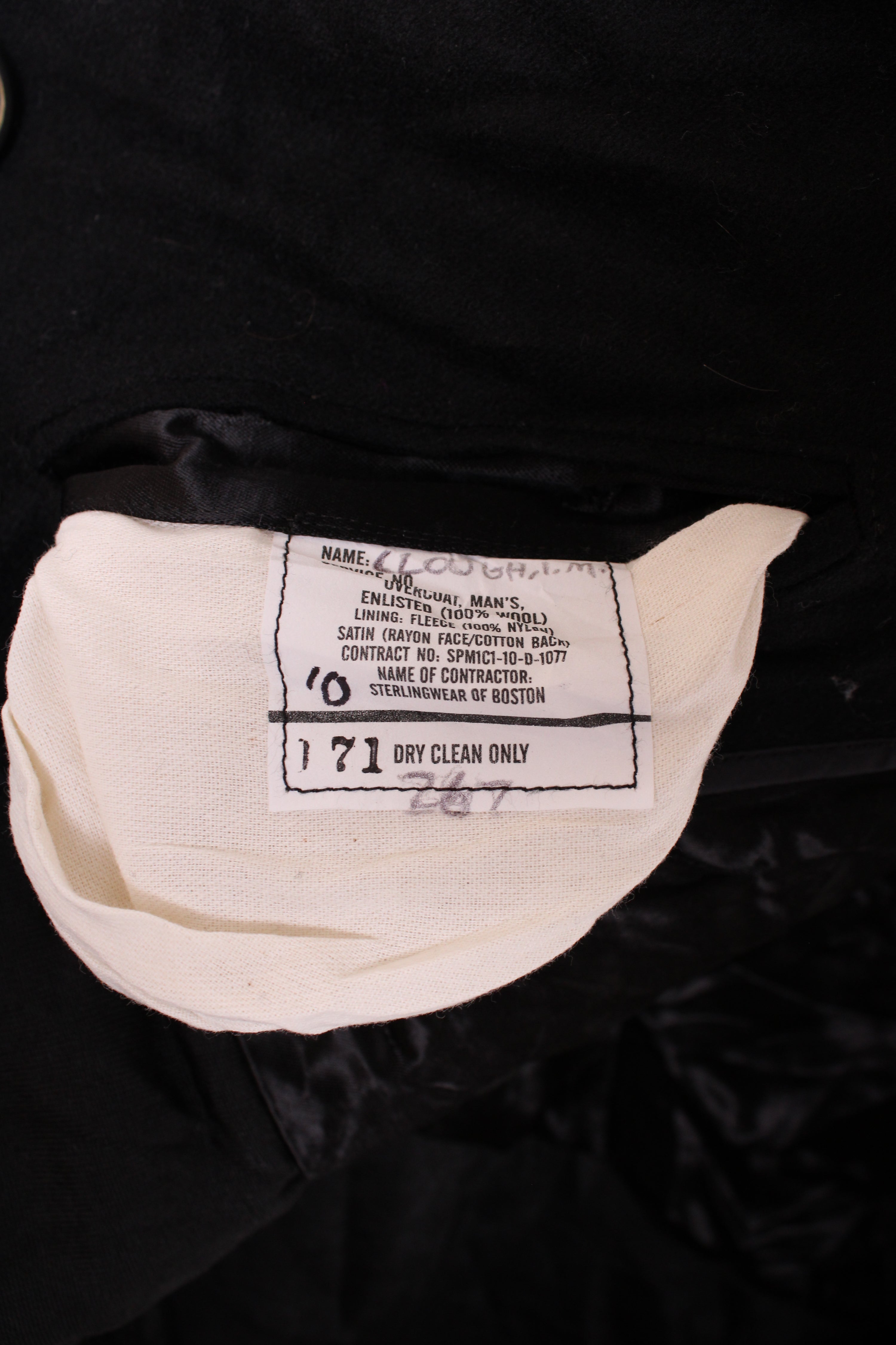 US NAVY VINTAGE PEA COAT NAVY BLUE - XL