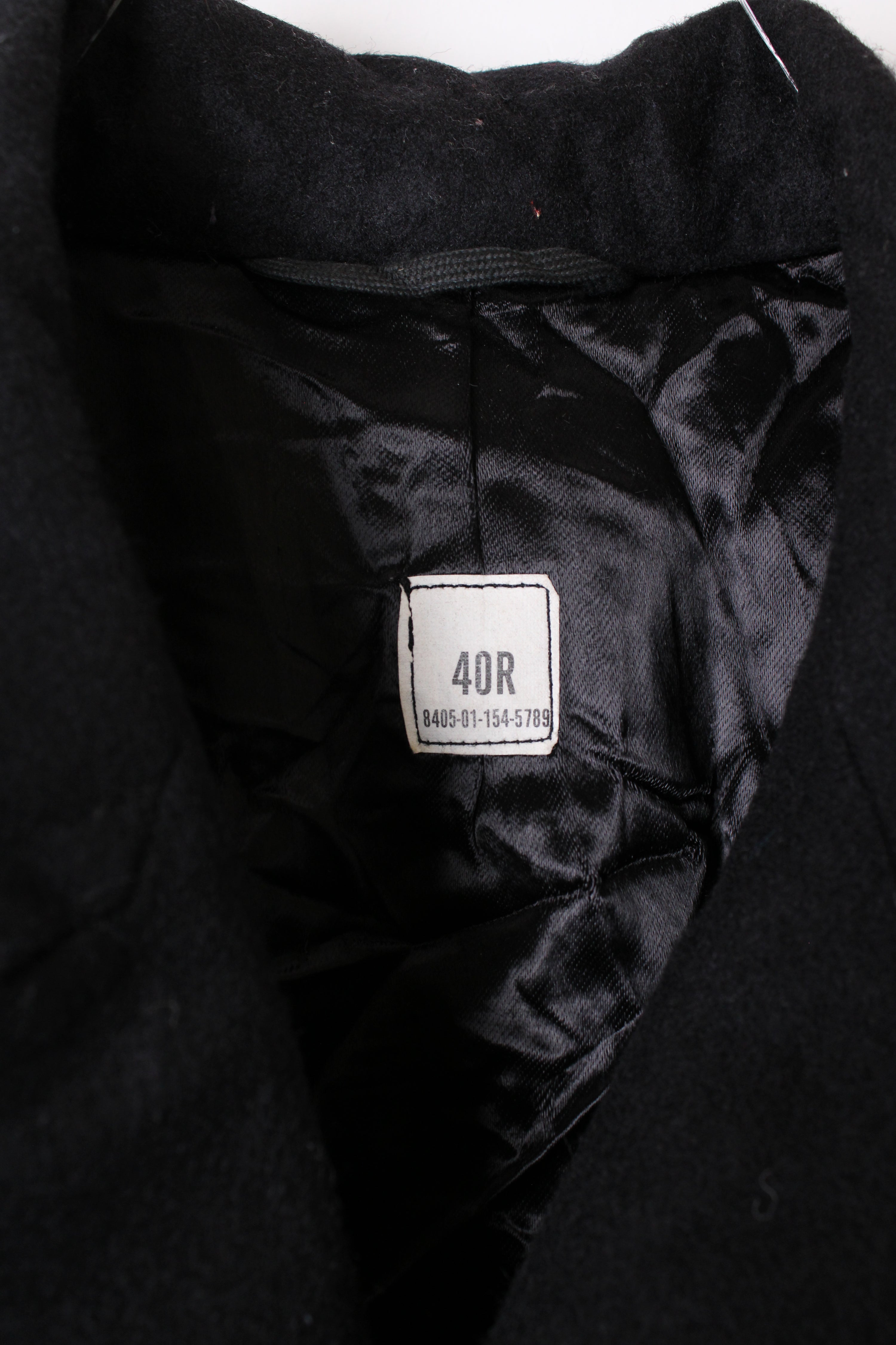 US NAVY VINTAGE SCHOTT PEA COAT NAVY BLUE - M/L