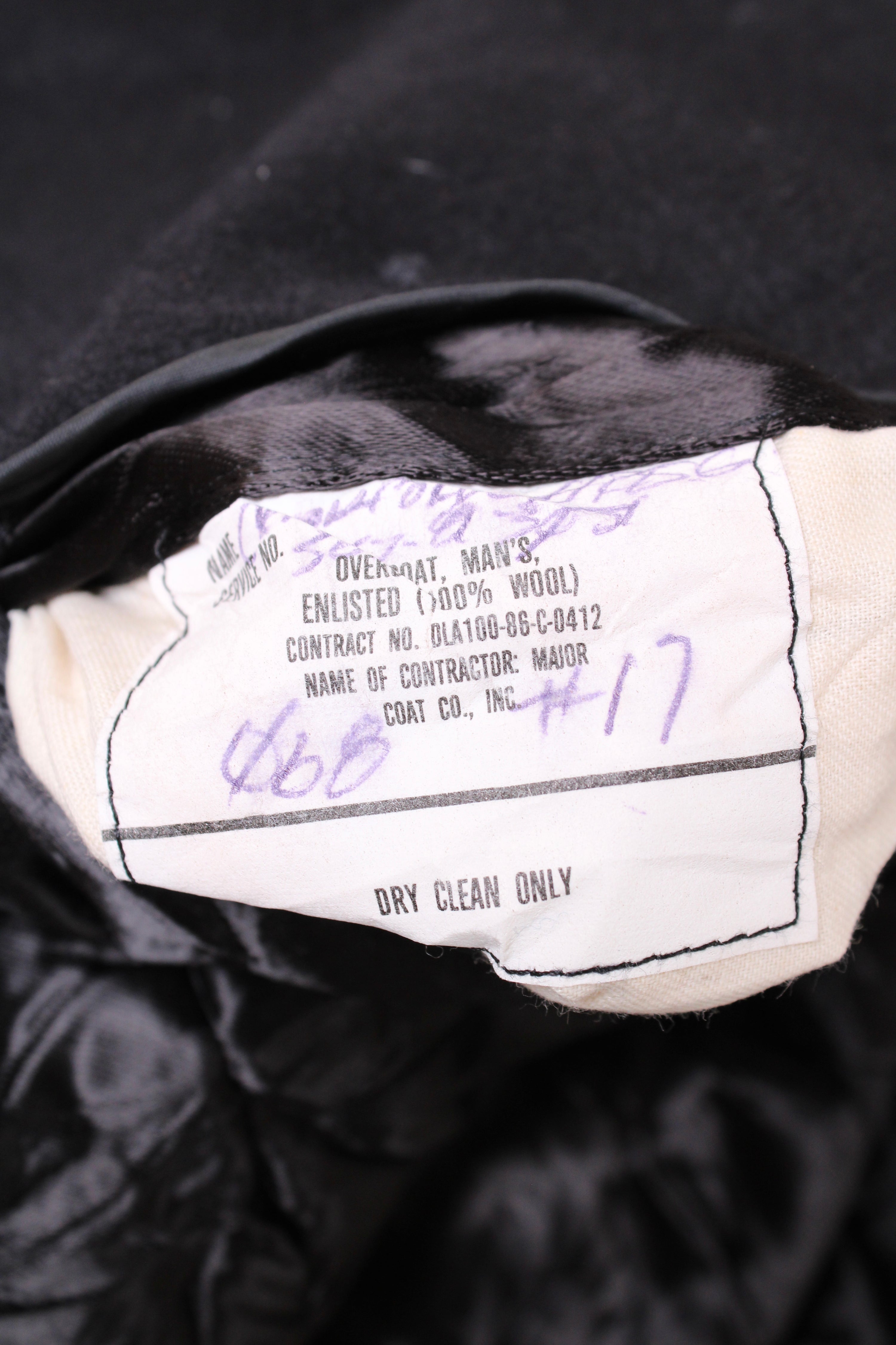 US NAVY VINTAGE SCHOTT PEA COAT NAVY BLUE - M/L