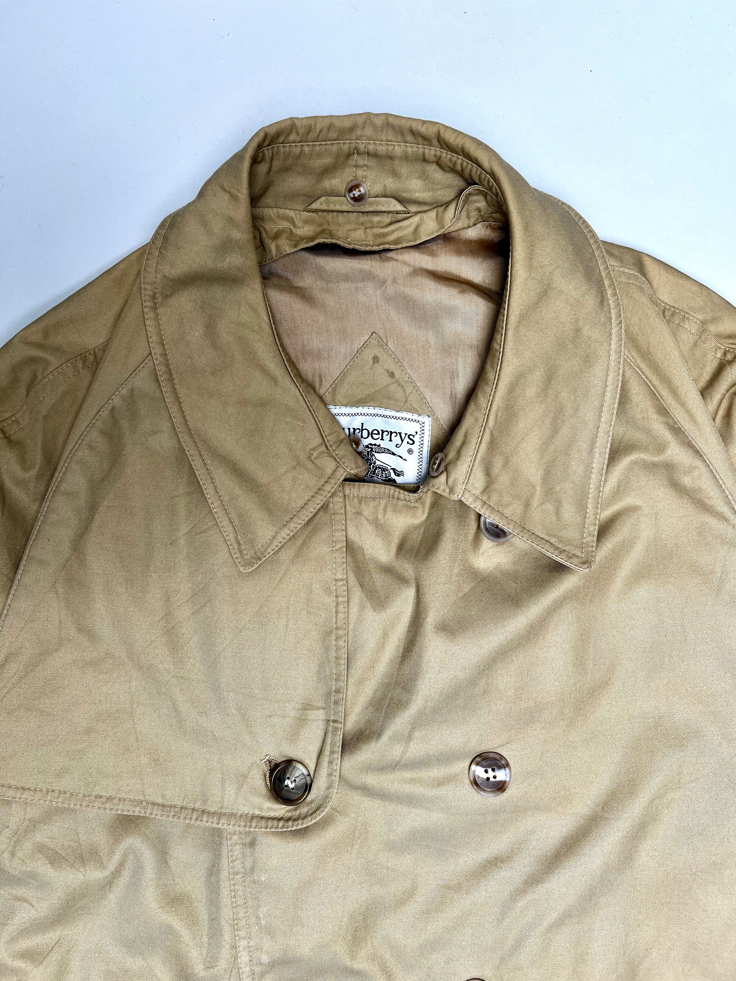 BURBERRY VINTAGE TRENCH COAT DOUBLE BREAST BEIGE - XXL