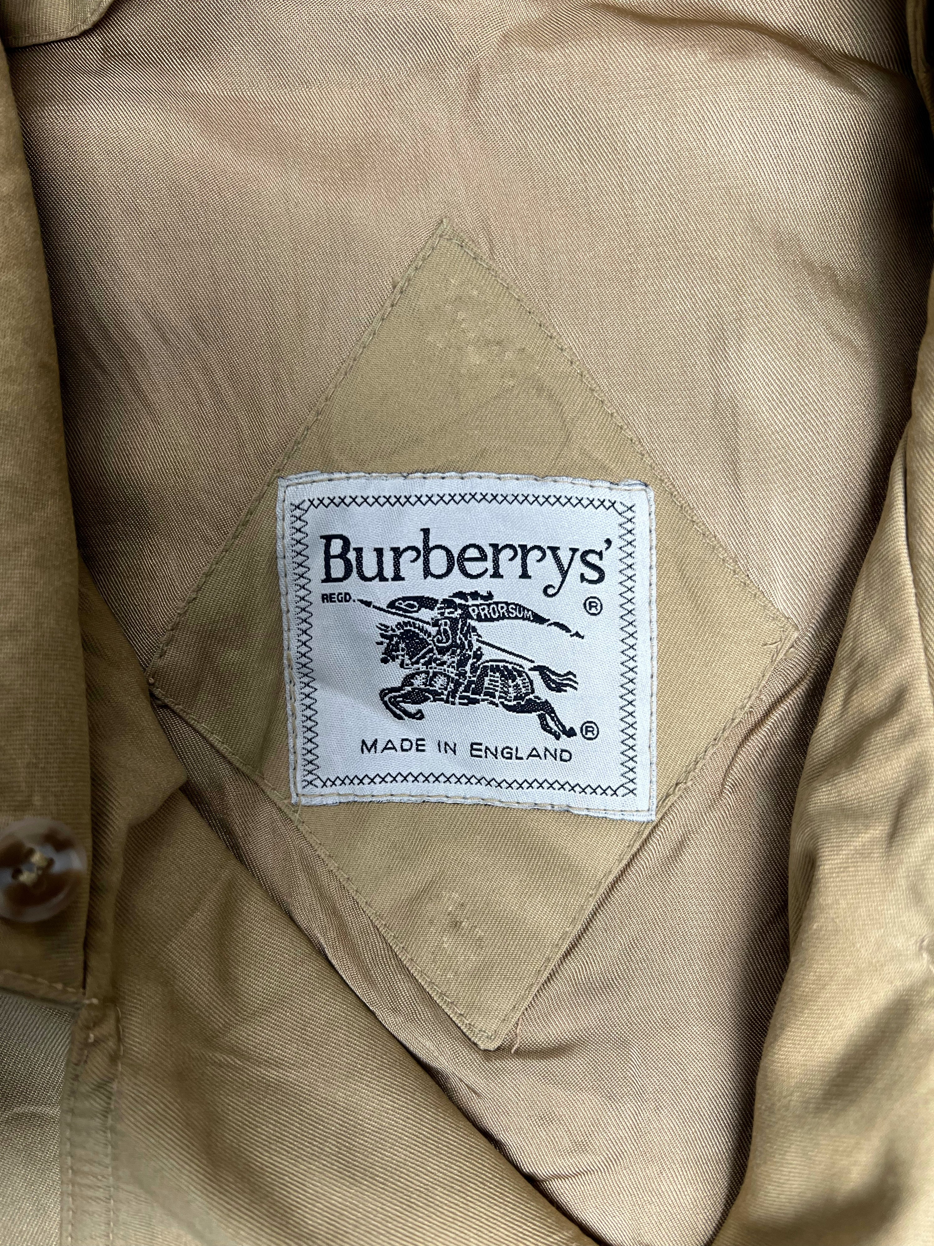 BURBERRY VINTAGE TRENCH COAT DOUBLE BREAST BEIGE - XXL