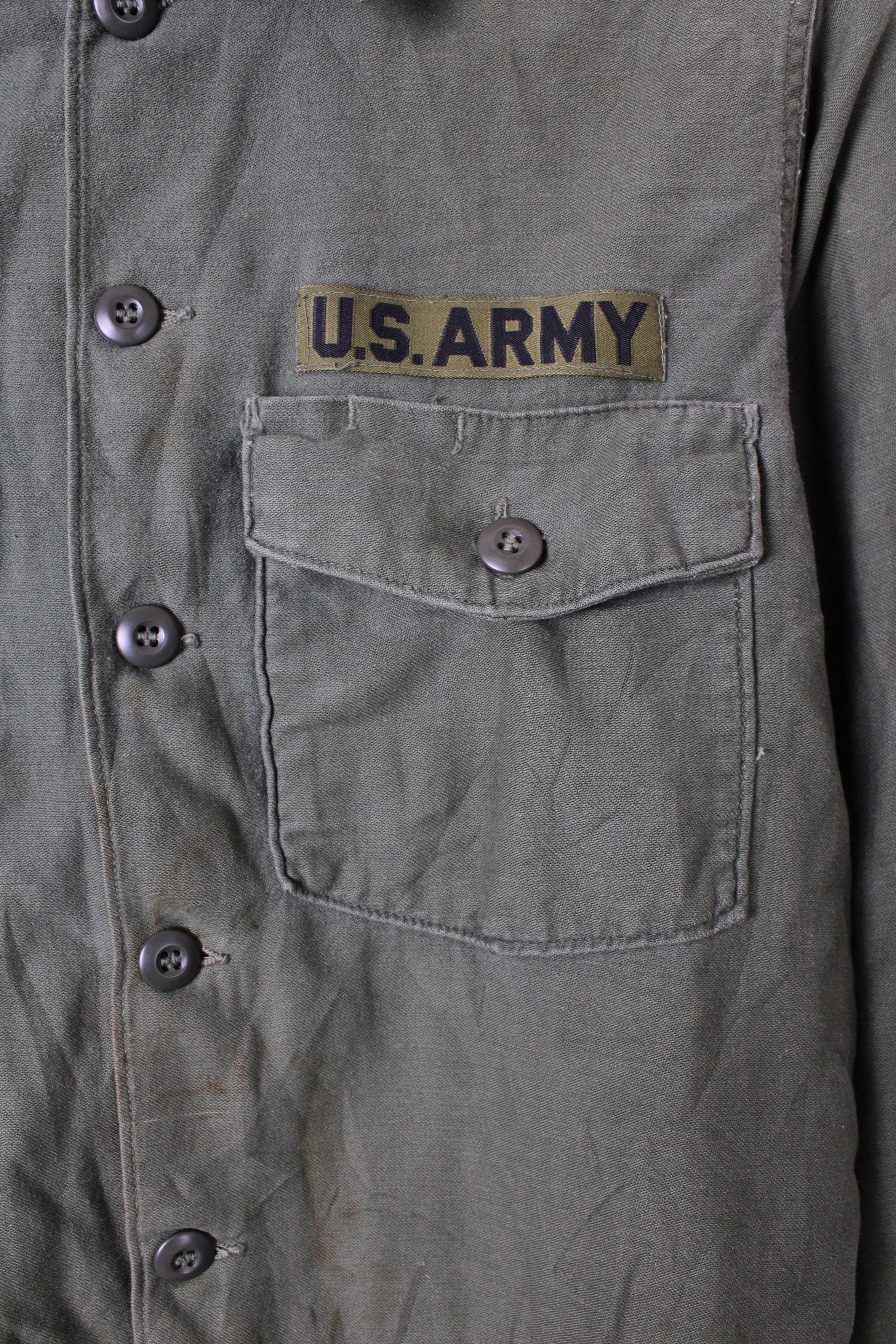 US ARMY OG 107 FATIGUE SHIRT GREEN - M/L