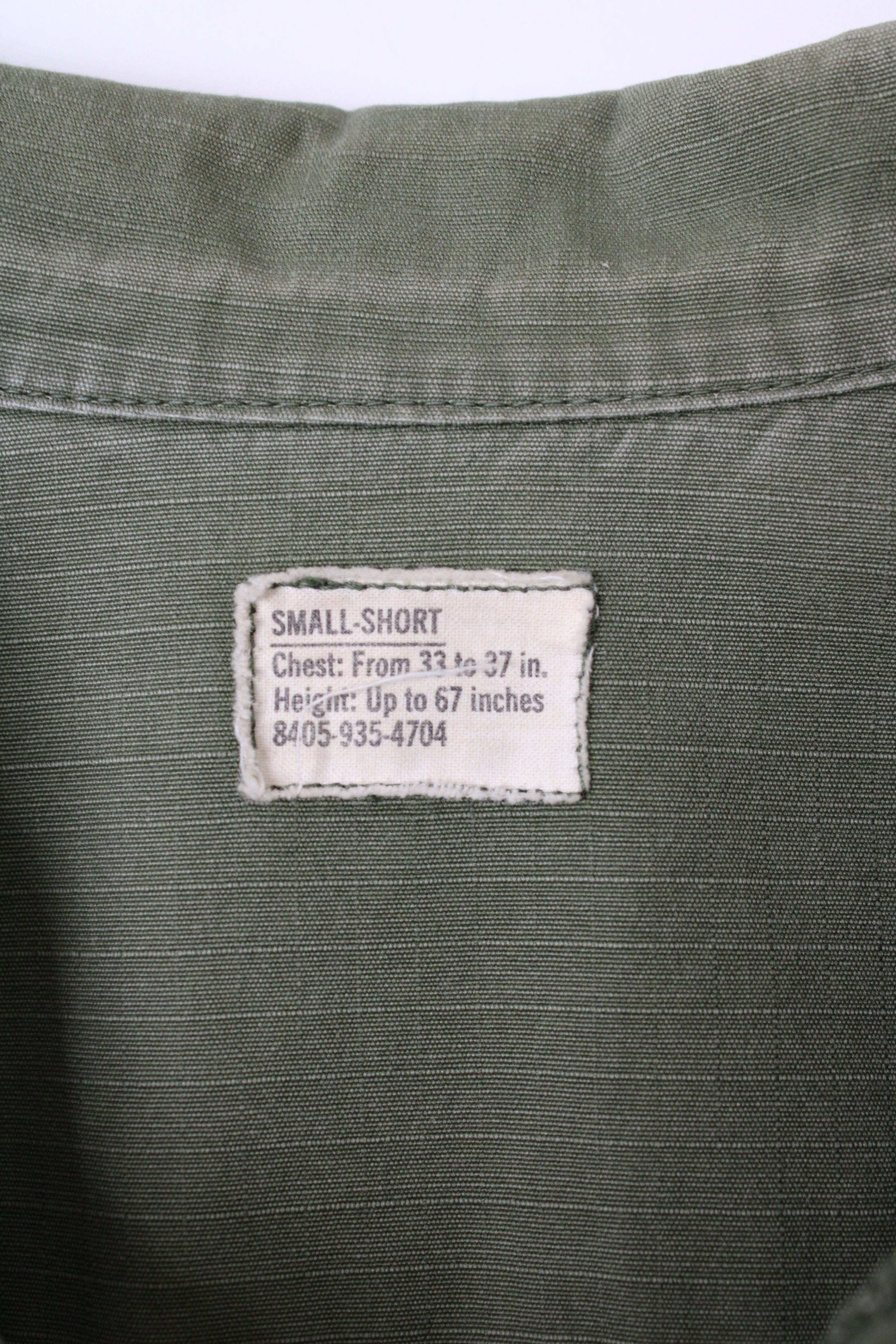 JUNGLE JACKET OG-107 US ARMY VIETNAM - S