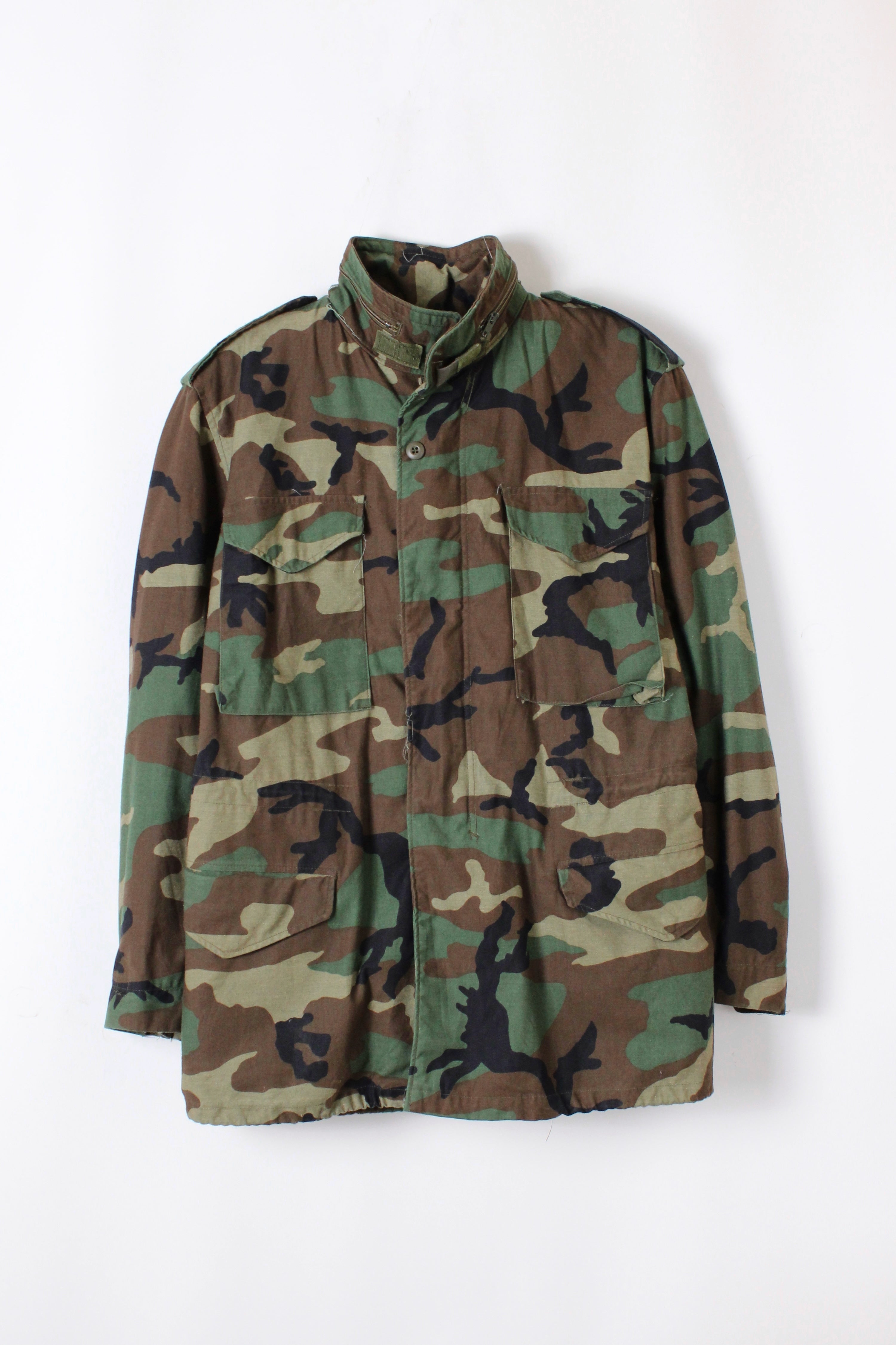 FIELD JACKET M65 US ARMY WOODLAND CAMO - M LONG