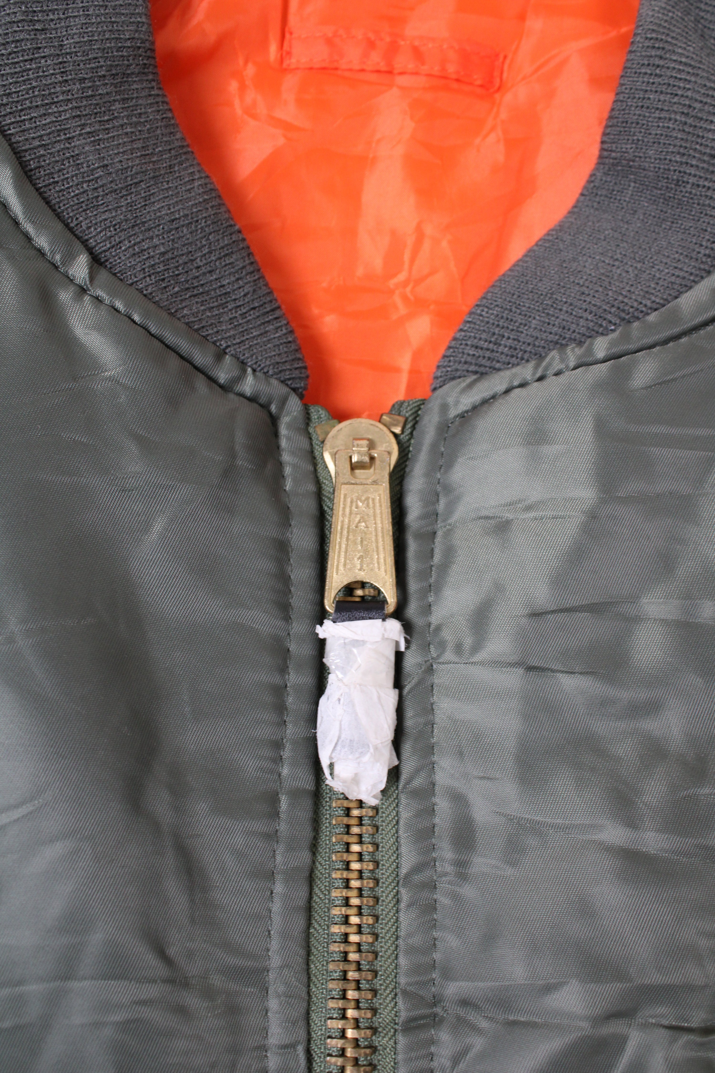 VINTAGE MA-1 BOMBER JACKET GREEN - XL