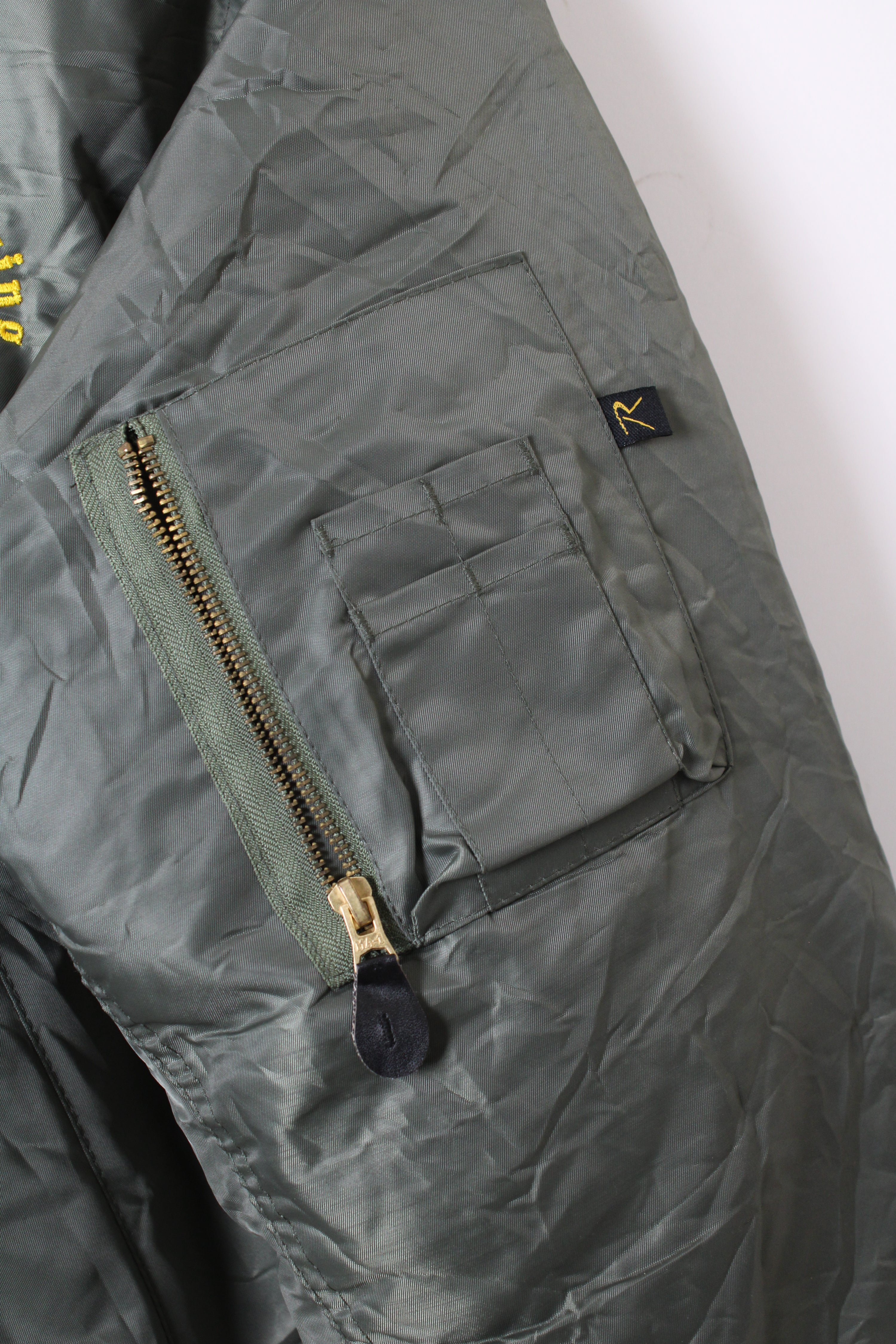 VINTAGE MA-1 BOMBER JACKET GREEN - XL