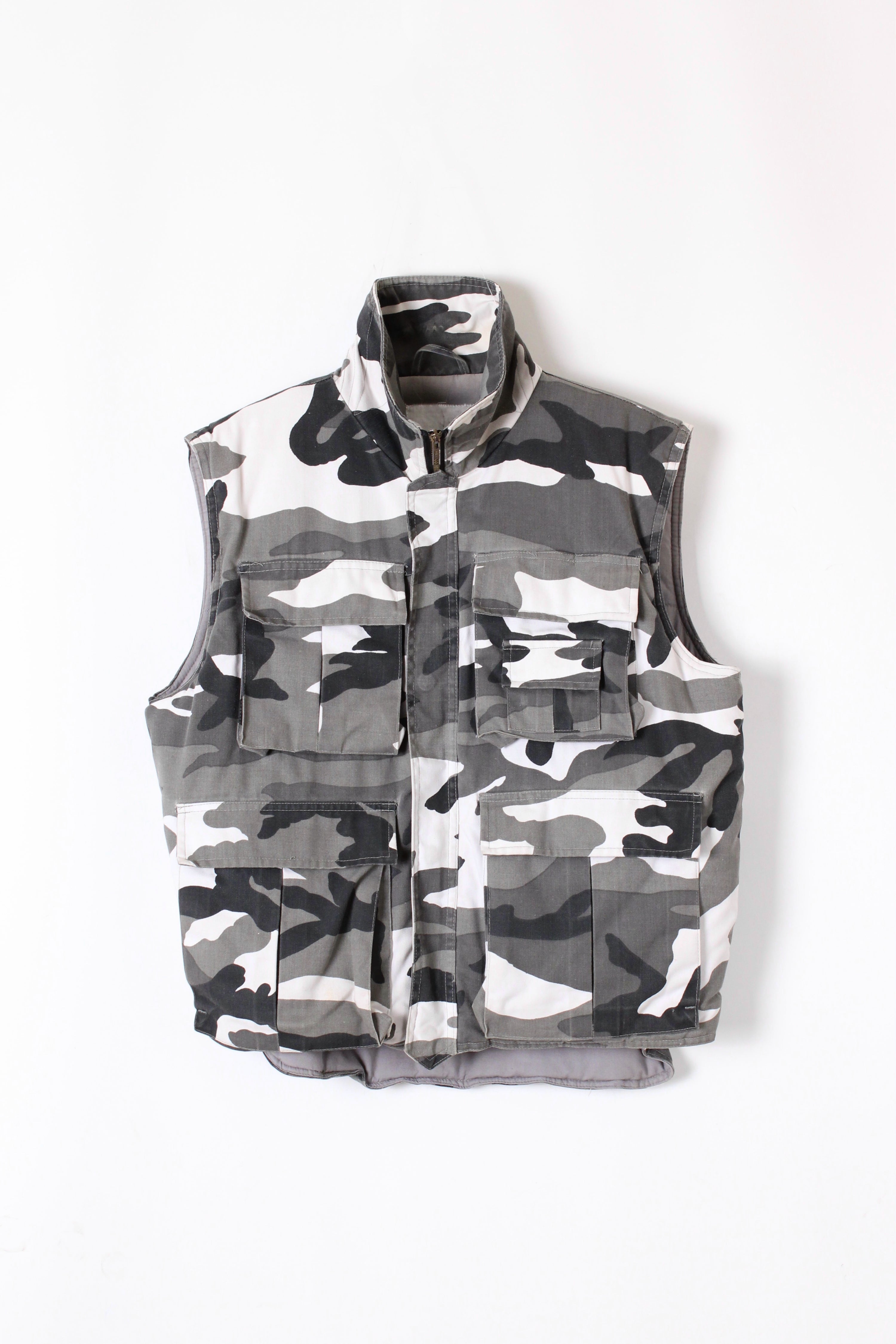 US ARMY VINTAGE VEST USMC CAMO - M/L