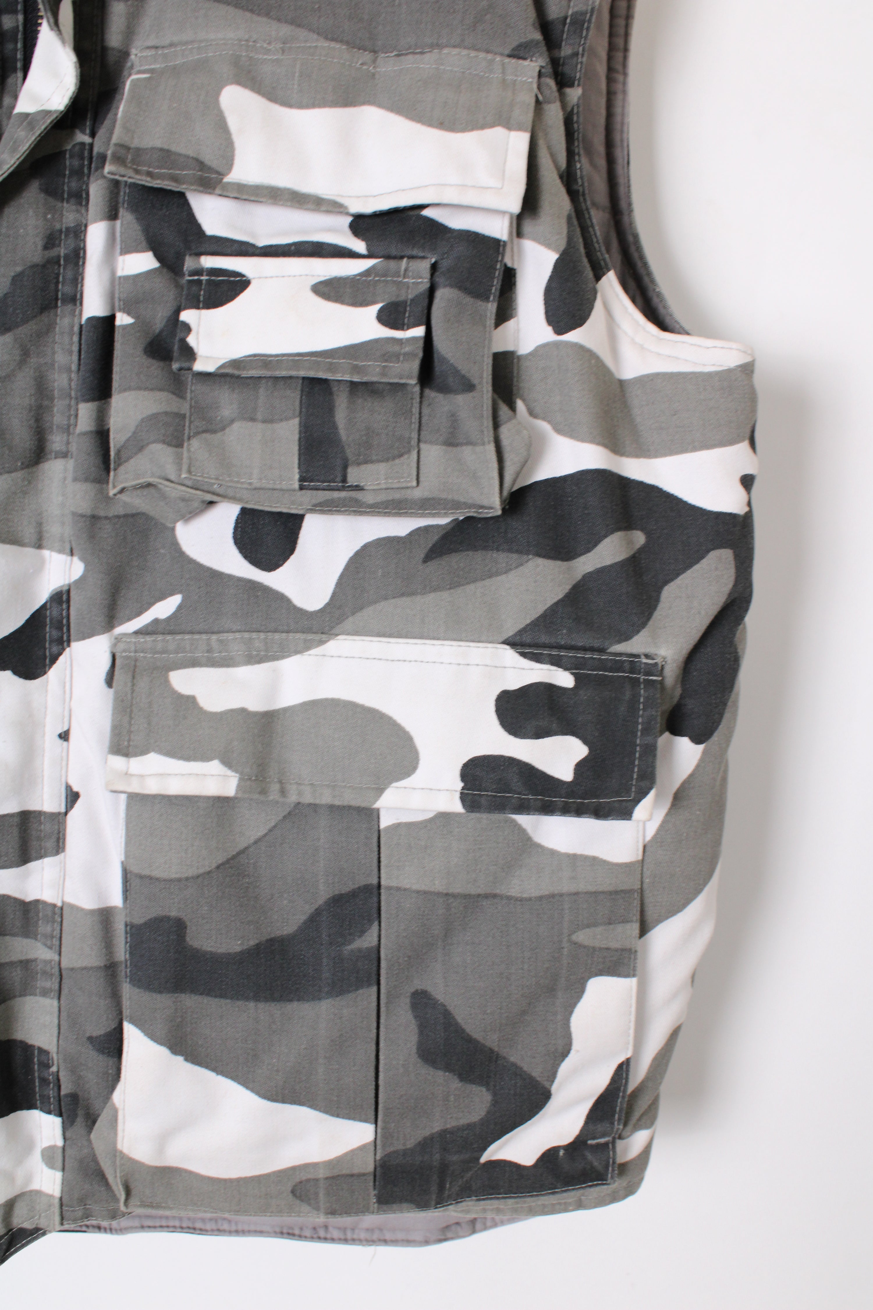 US ARMY VINTAGE VEST USMC CAMO - M/L