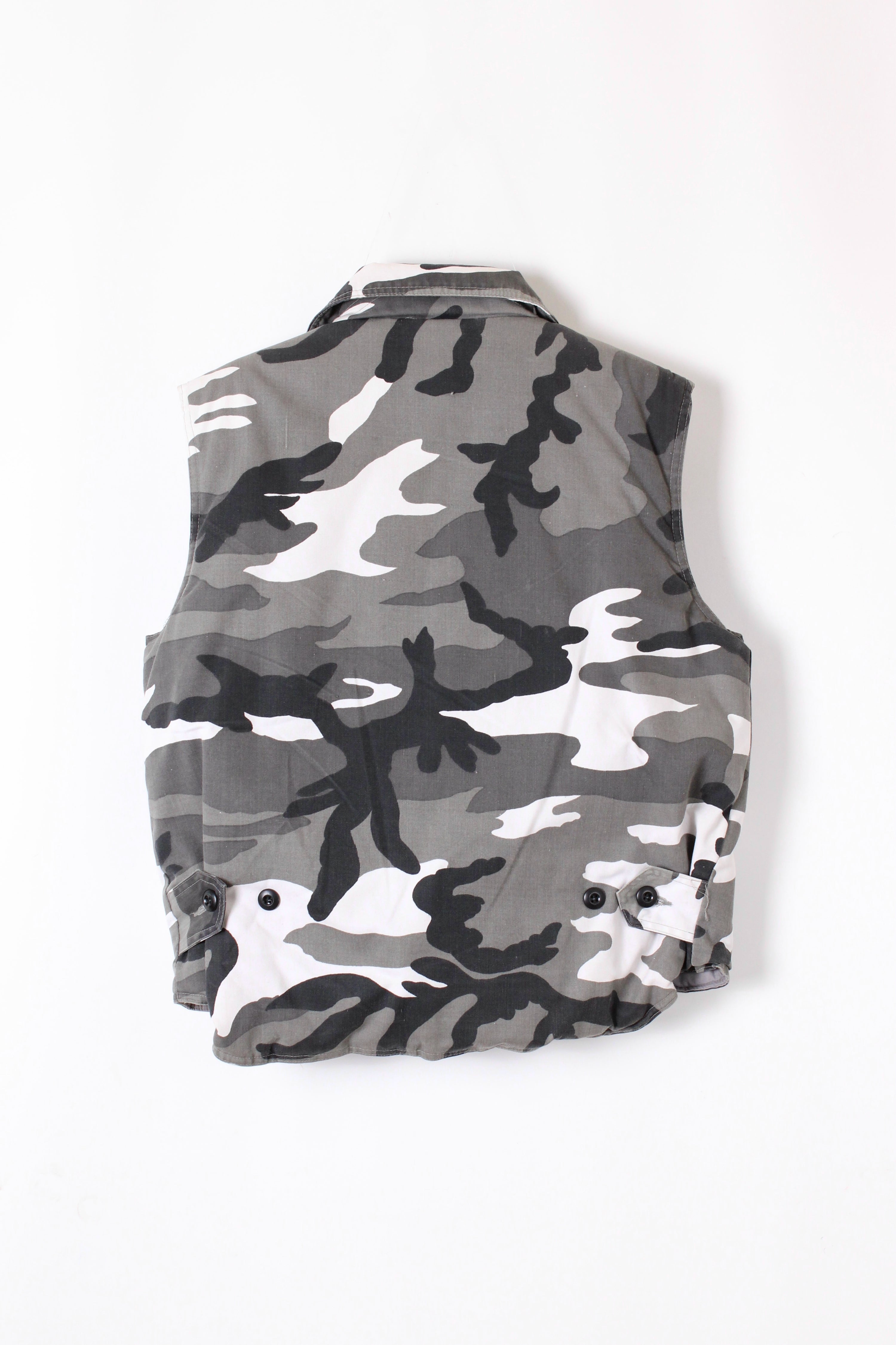 US ARMY VINTAGE VEST USMC CAMO - M/L